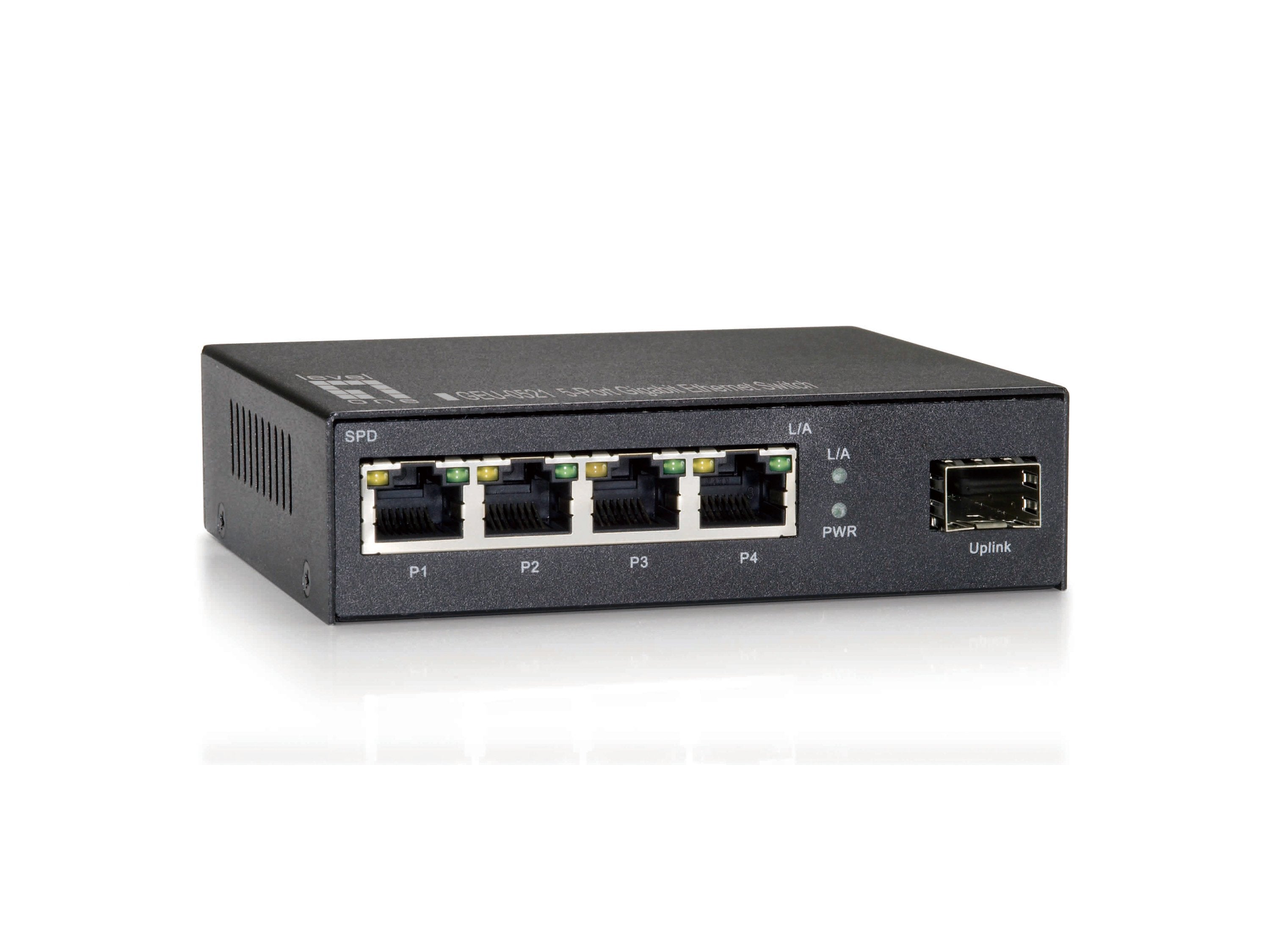Levelone Switch 4x Ge Geu-0521 1xgsfp Metall