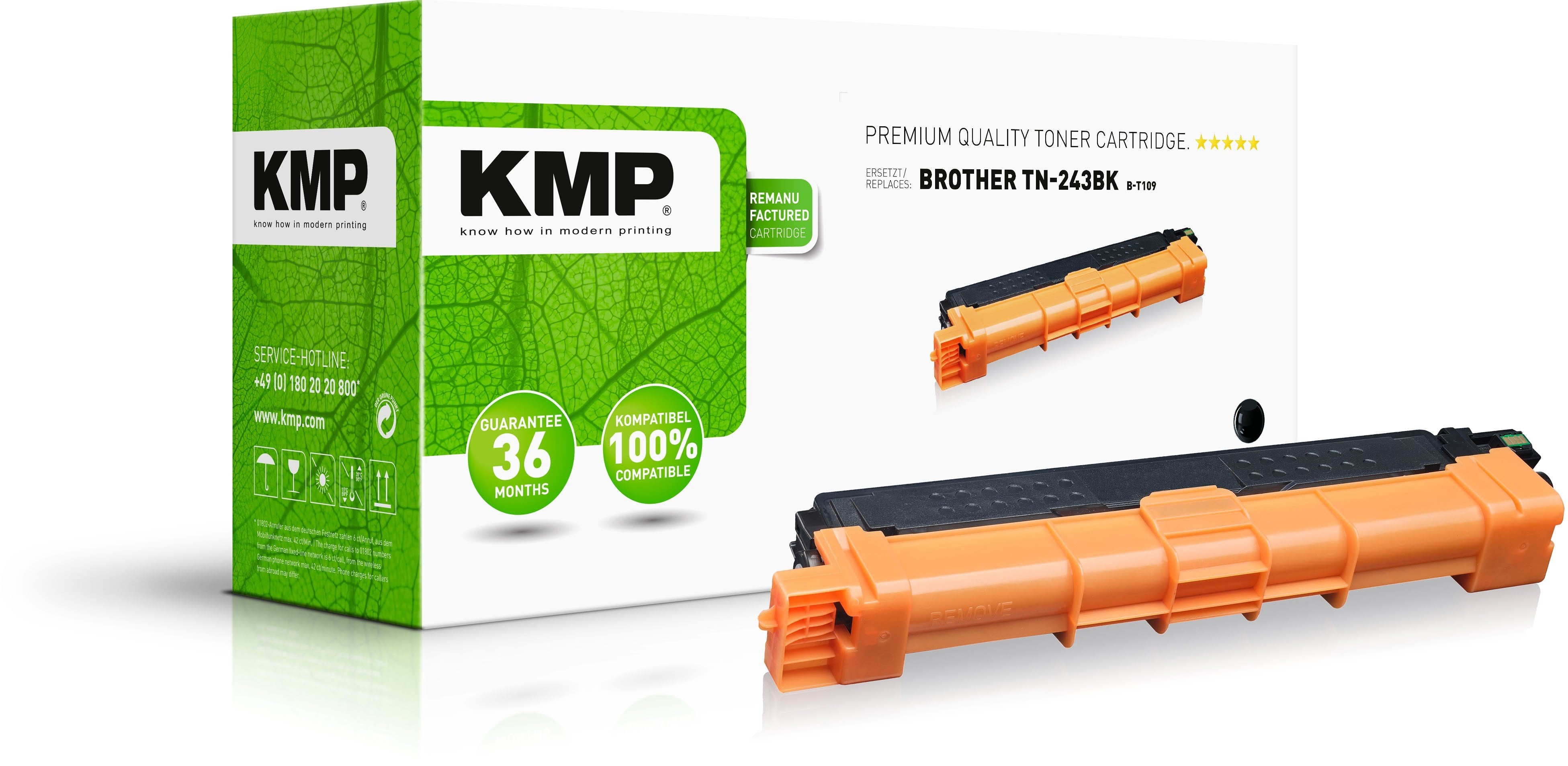 Kmp Toner Brother Tn243bk 1000s Negro Remanufactured