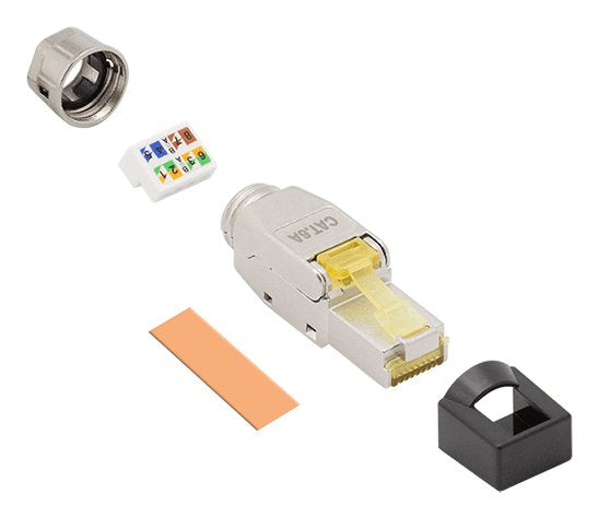 Field Assembly Cat.8.1 Rj45 Plug, Shielded, Extra Short