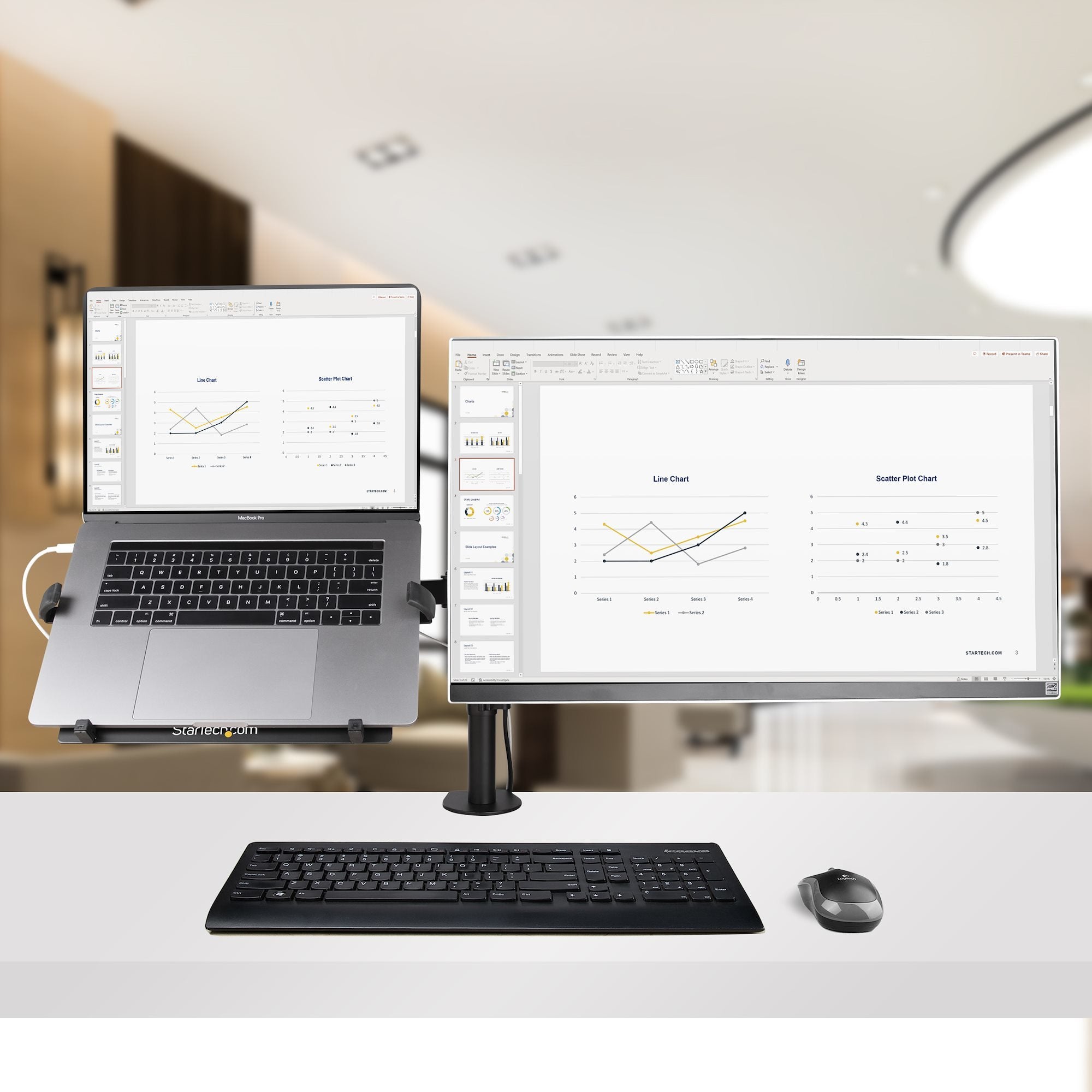 EAN 0065030895224 - StarTech.com A2-LAPTOP-DESK-MOUNT soporte para monitor 86,4 cm (34") Escritorio imagen 20