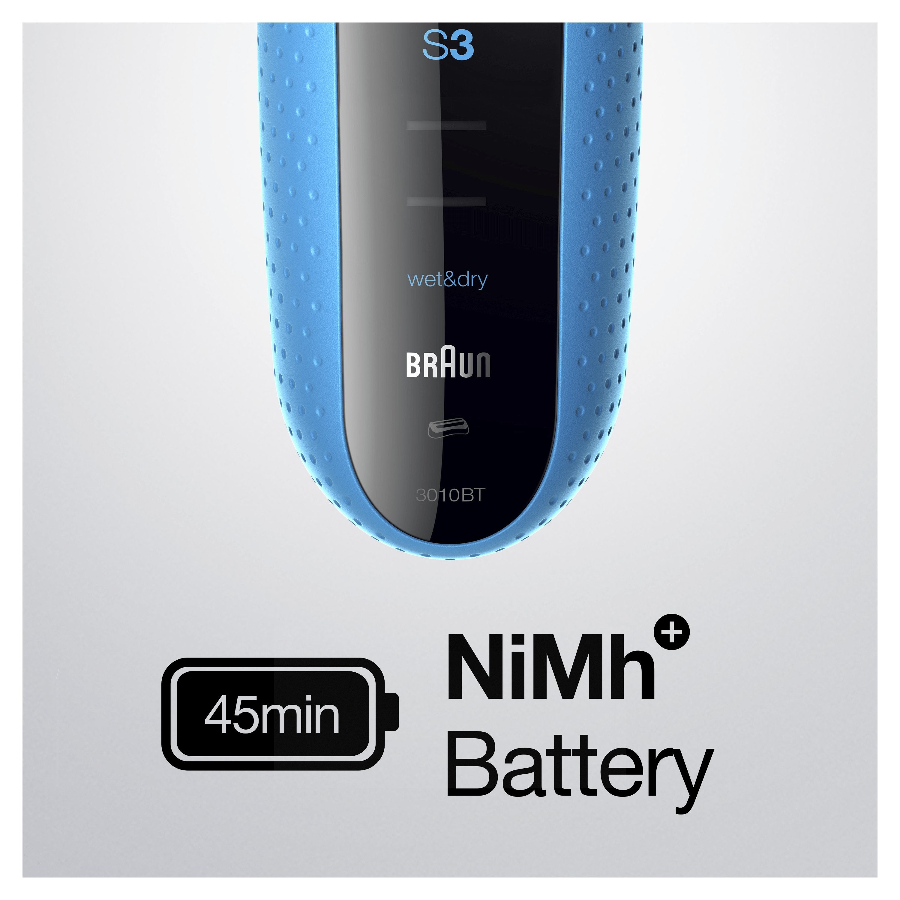 EAN 4210201151562 - Braun Series 3 Shave&Style 3010BT Máquina de afeitar de láminas Recortadora Negro, Azul imagen 5