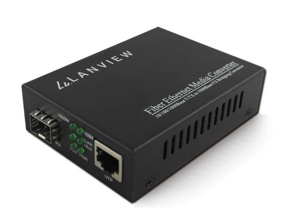 EAN 5715063521045 - Lanview LVN-MED-SFP-1000BASE-X convertidor de medio Multimodo Negro imagen 1