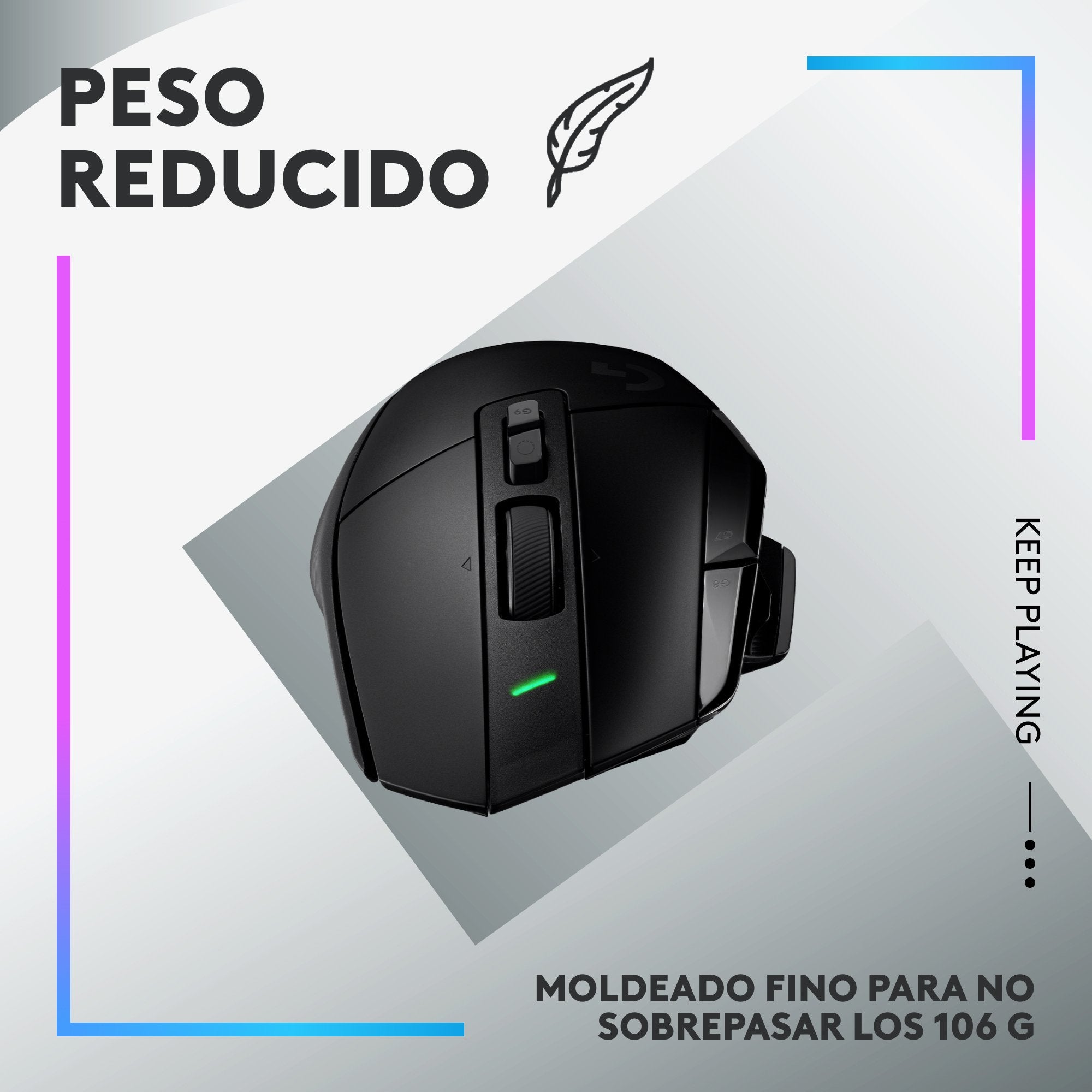 EAN 5099206096349 - Logitech G 910-006163 ratón Juego mano derecha RF inalámbrico Óptico 25600 DPI imagen 15