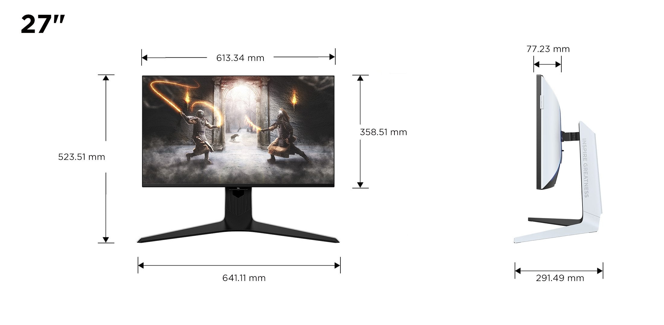 EAN 5901292523671 - TCL R83 27R83U pantalla para PC 68,6 cm (27") 3840 x 2160 Pixeles 4K Ultra HD QLED Negro, Blanco imagen 4