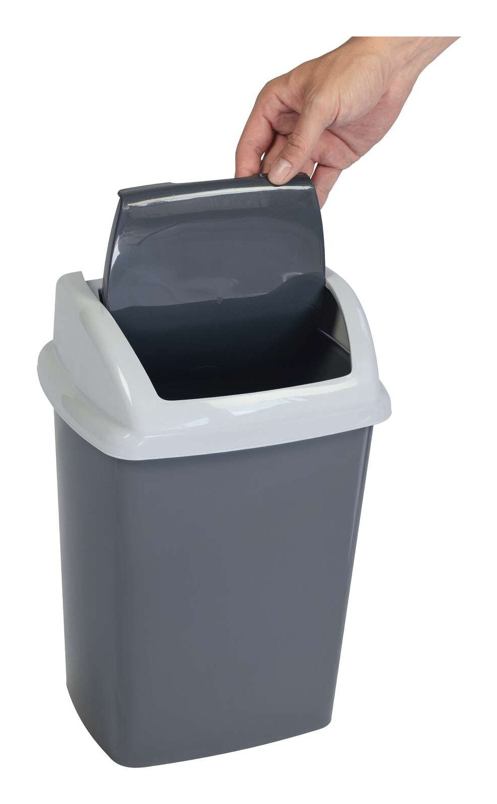 EAN 4002390095822 - MAUL 9521087 papelera 10 L Rectangular Plástico, Polipropileno (PP) Gris Oscuro, Blanco imagen 5