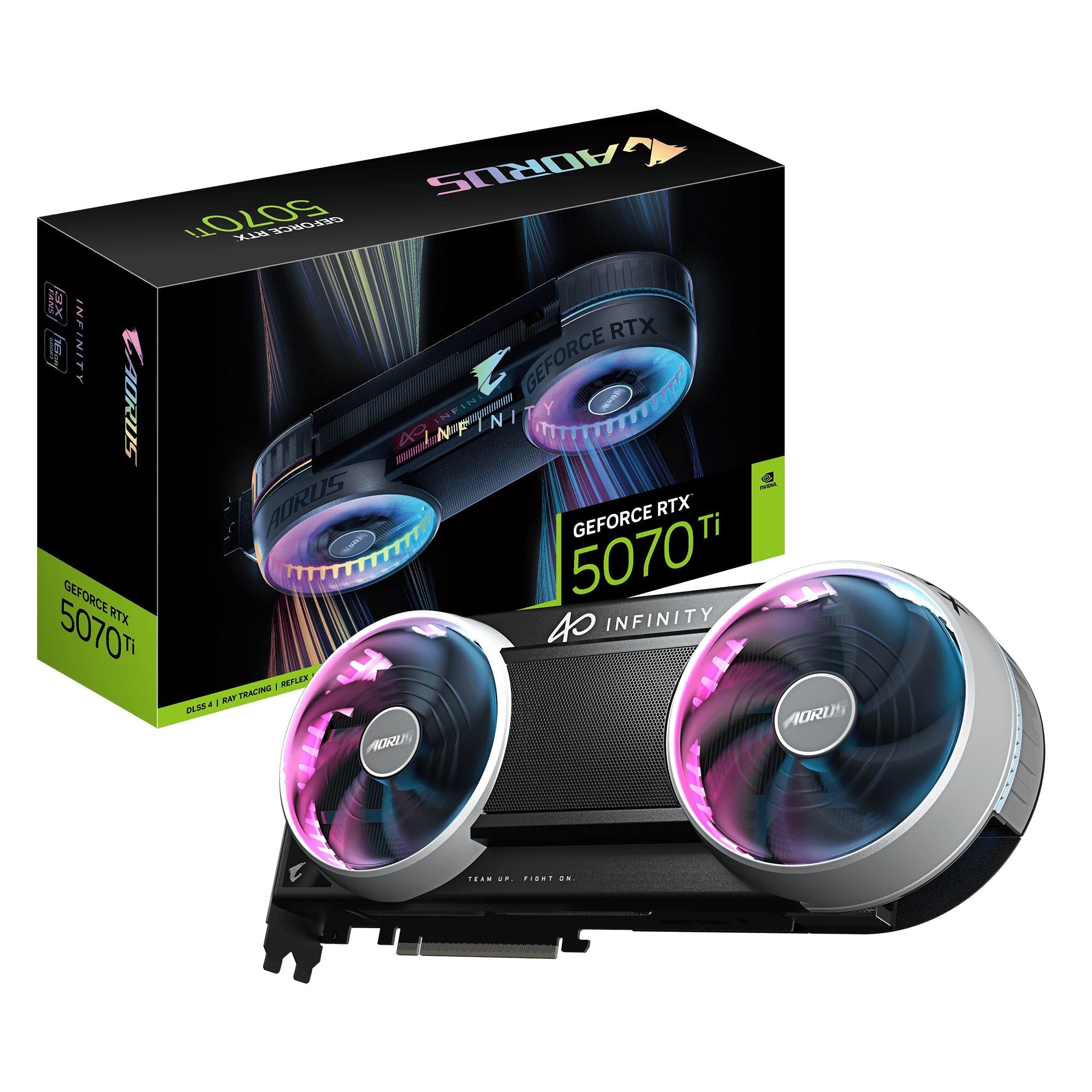 Nvidia Geforce - Rtx5070 Ti - 16go Gddr7 - 1 X Hdmi - 3 X Displayport - Pci Express 5.0 - Halo Rgb