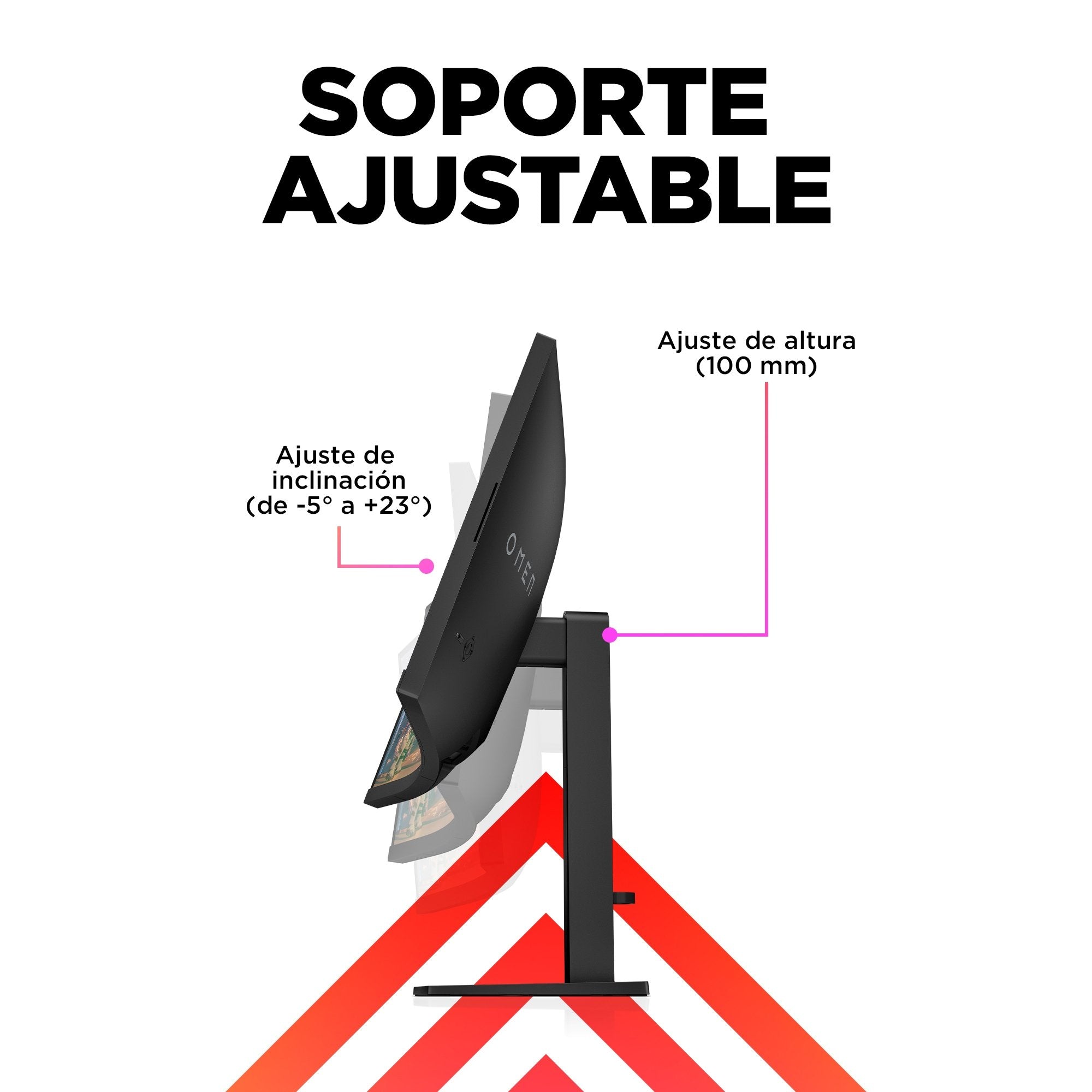 EAN 0197029618894 - OMEN by HP 34 inch WQHD 165Hz Curved Gaming Monitor - OMEN 34c pantalla para PC 86,4 cm (34") 3440 x 1440 imagen 12