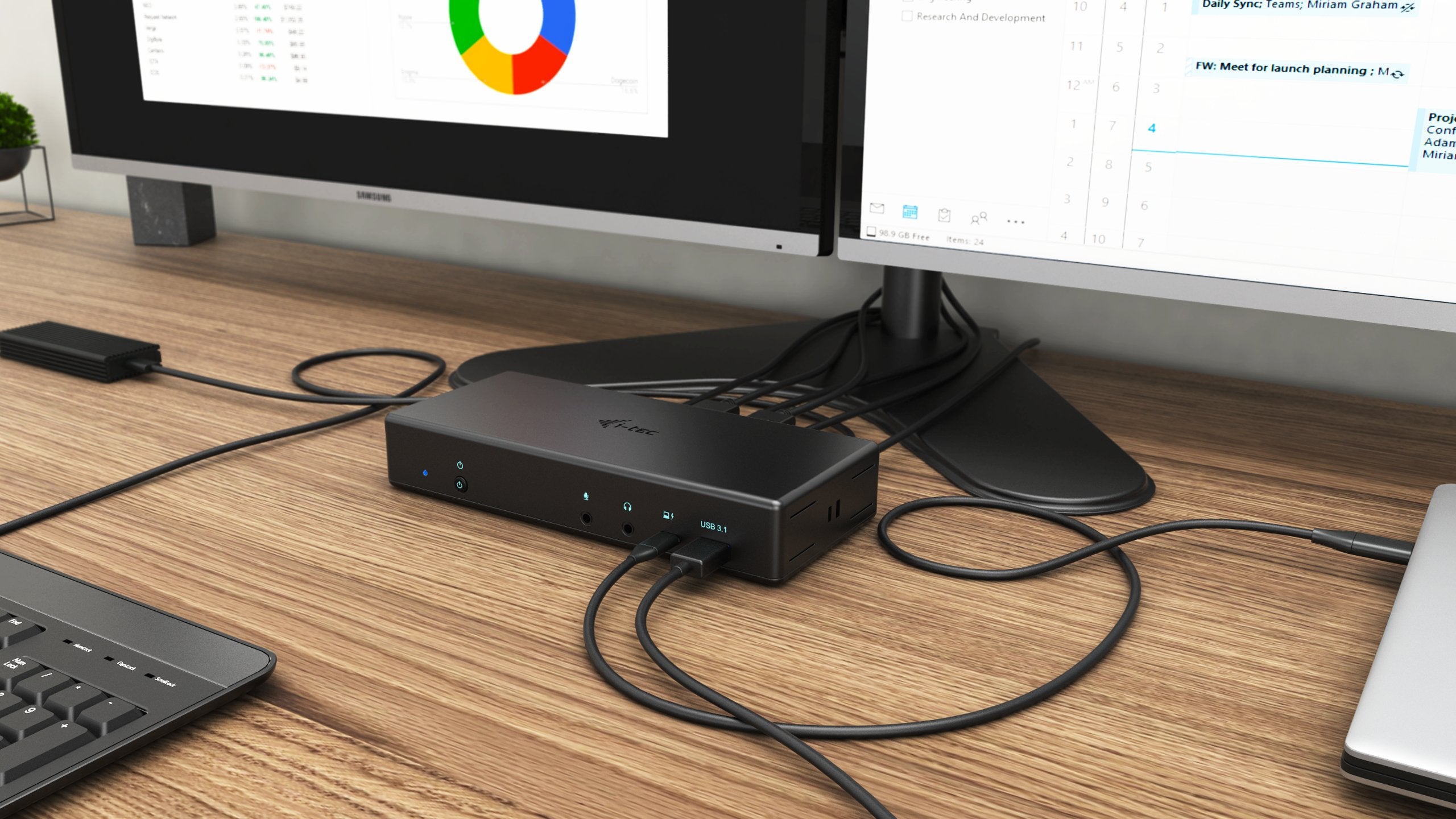 EAN 8595611703393 - i-tec C31QUATTRODOCKPD base para portátil y replicador de puertos Alámbrico USB 3.2 Gen 1 (3.1 Gen 1) Typ imagen 6