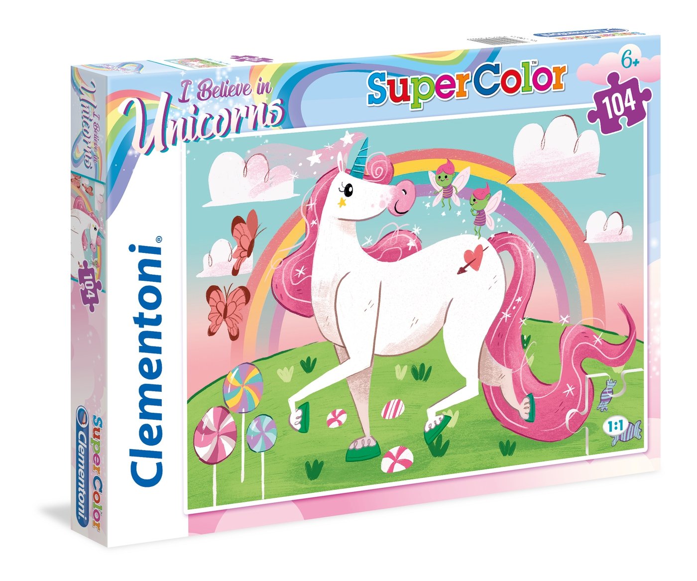 Puzzle Unicornios 104 Piezas Un Mundo Mágico De Colores