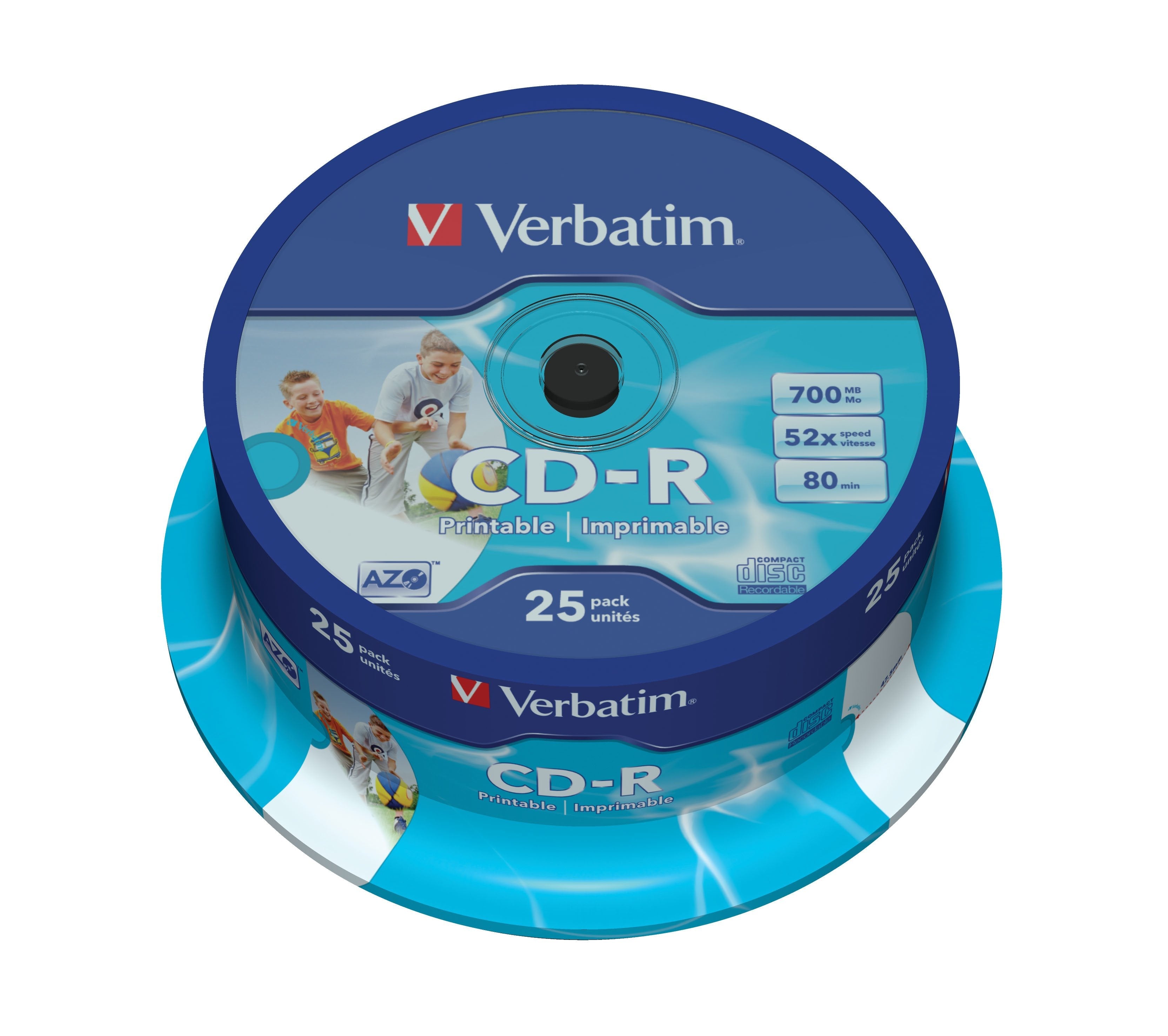 Verbatim Cd-R 700mb 52x 80 Min. Tarrina 25 Imprimible 43439 (8)