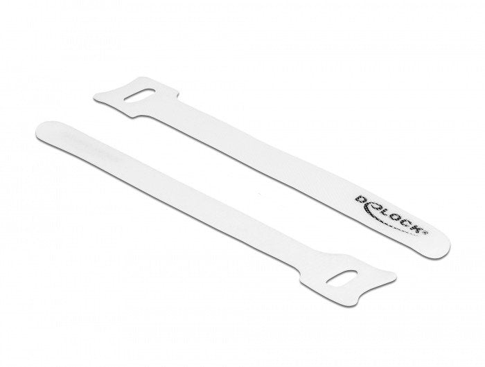 Delock 19519 Presilla Bridas Adherentes Para Cables Blanco 10 Pieza(S)