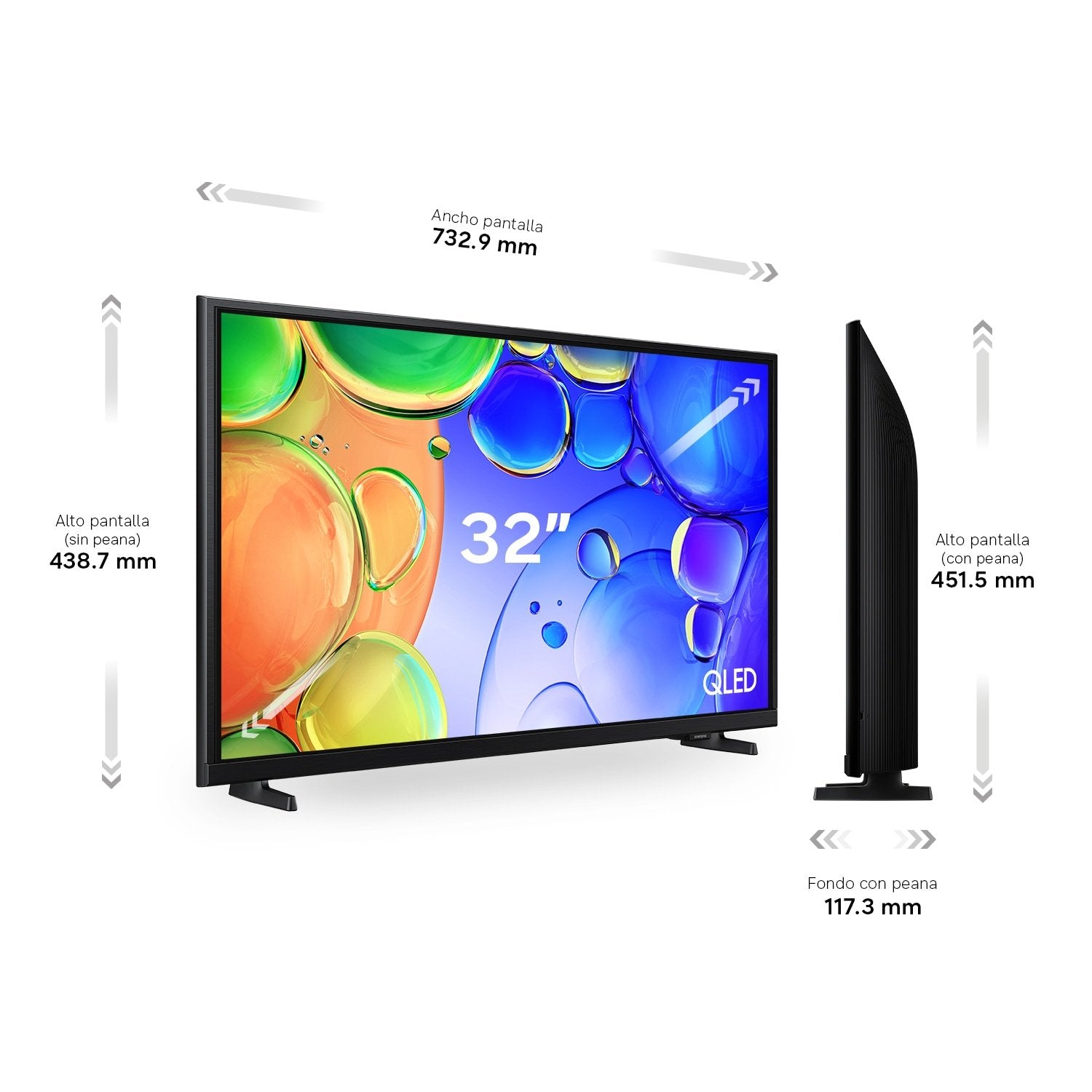 Televisor Samsung Qled Q5f 32' Full Hd Smart Tv Wifi