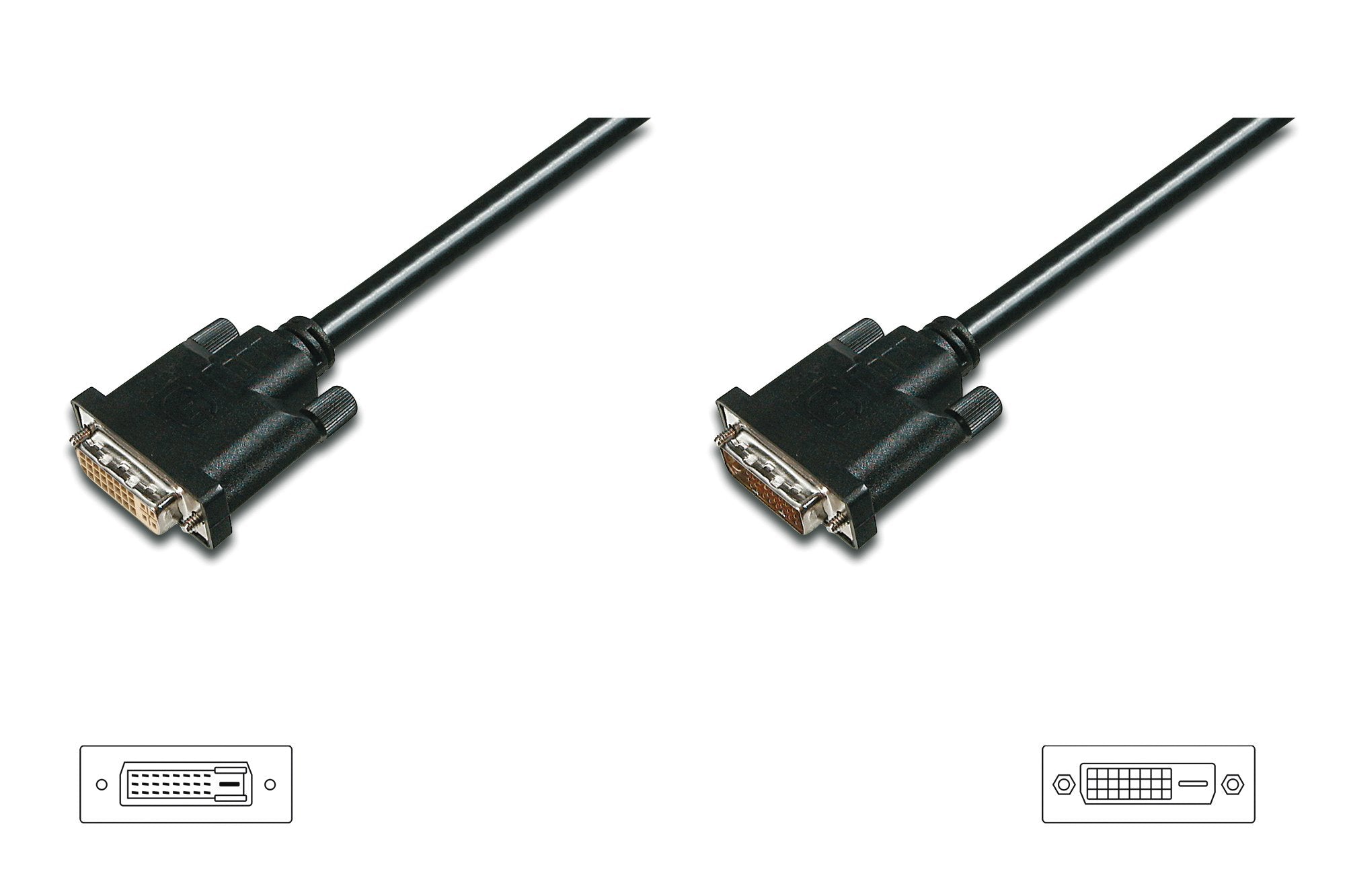EAN 4016032298403 - Digitus AK-320202-050-S cable DVI 5 m DVI-D Negro imagen 1
