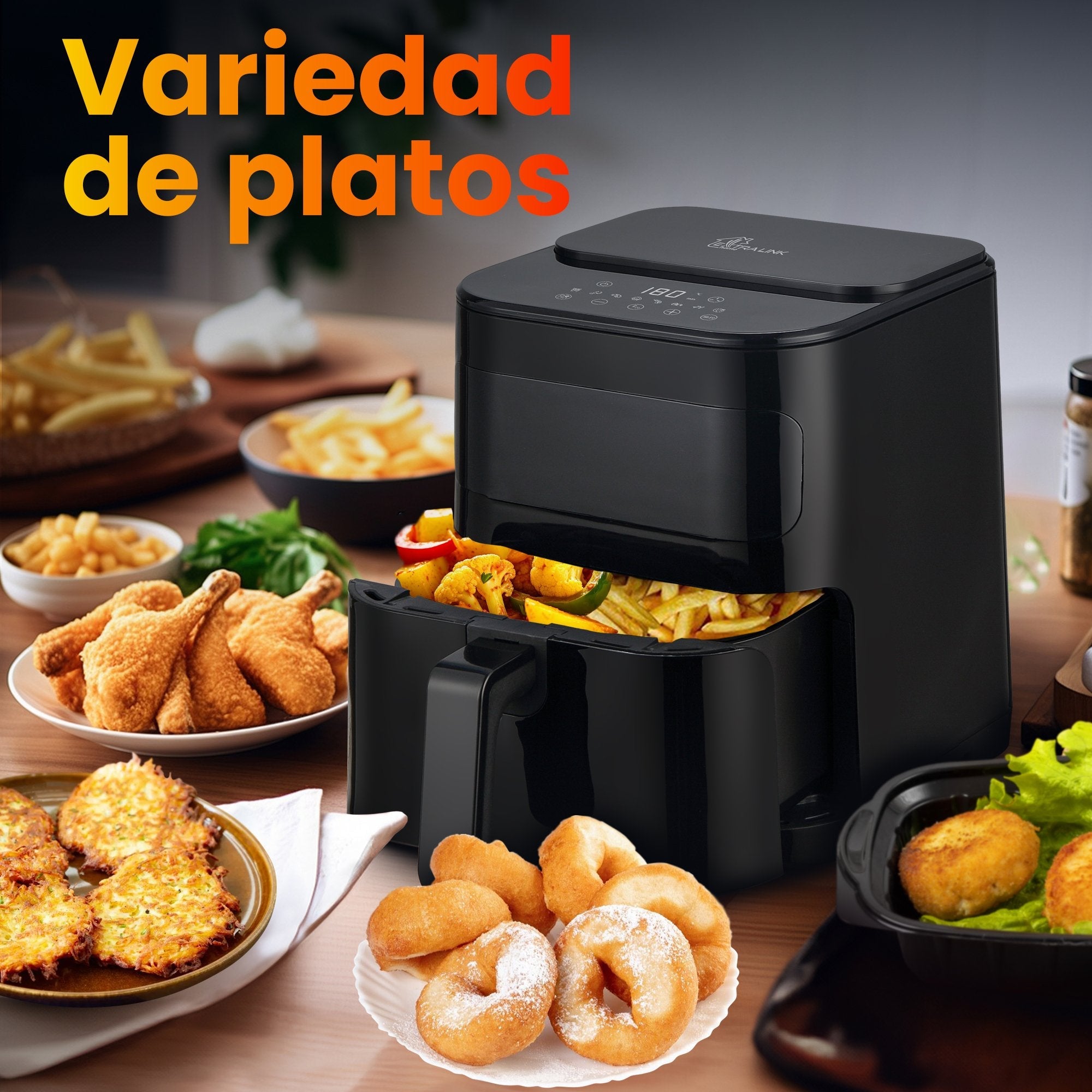 Extralink Home Air Fryer 5.2l Eu Sj-520