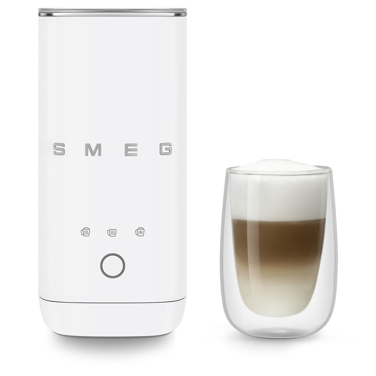 Smeg Mff02whmeu Espumador De Leche, Blanco Mate