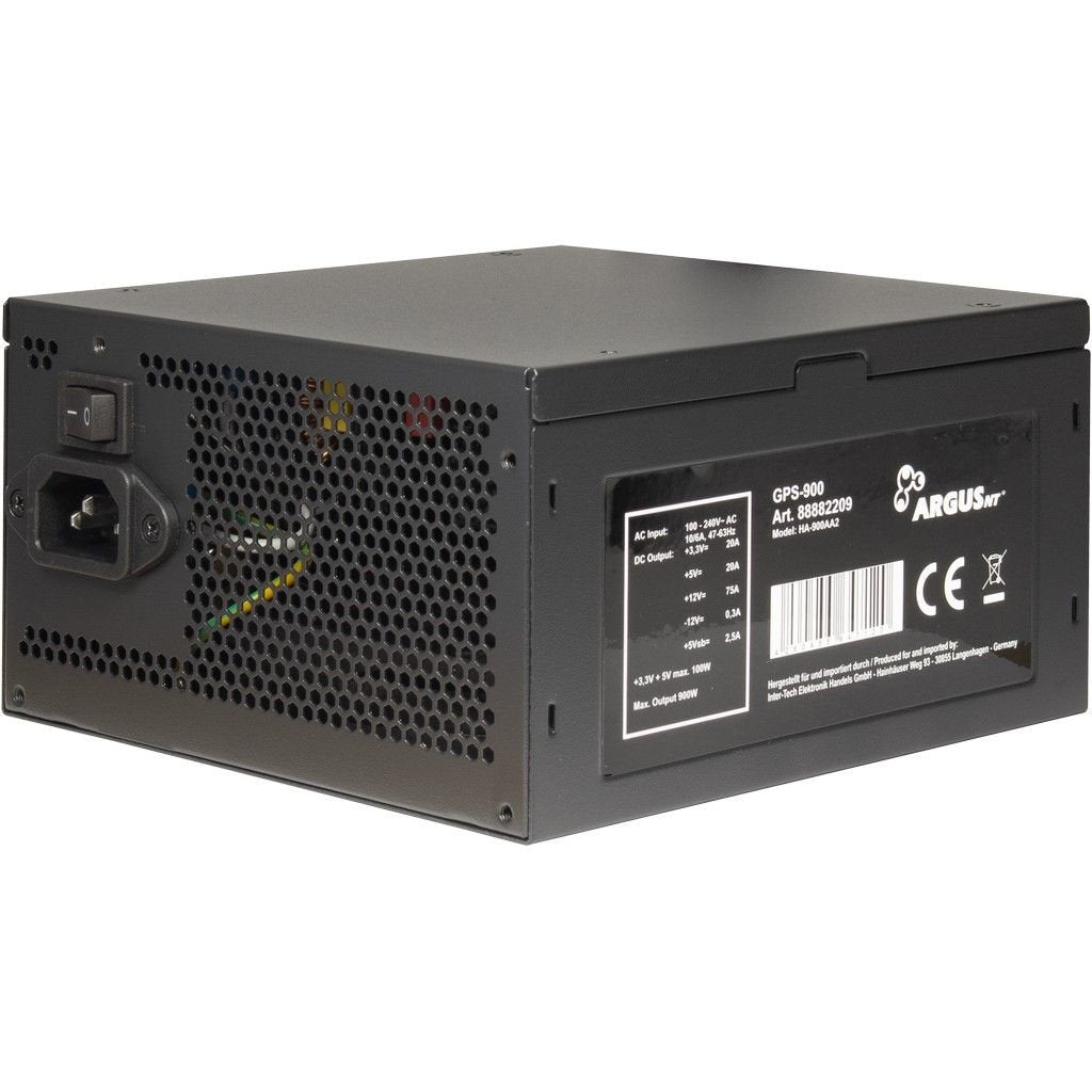 EAN 4260455647120 - Inter-Tech GPS-900 unidad de fuente de alimentación 900 W 20+4 pin ATX ATX Negro imagen 3