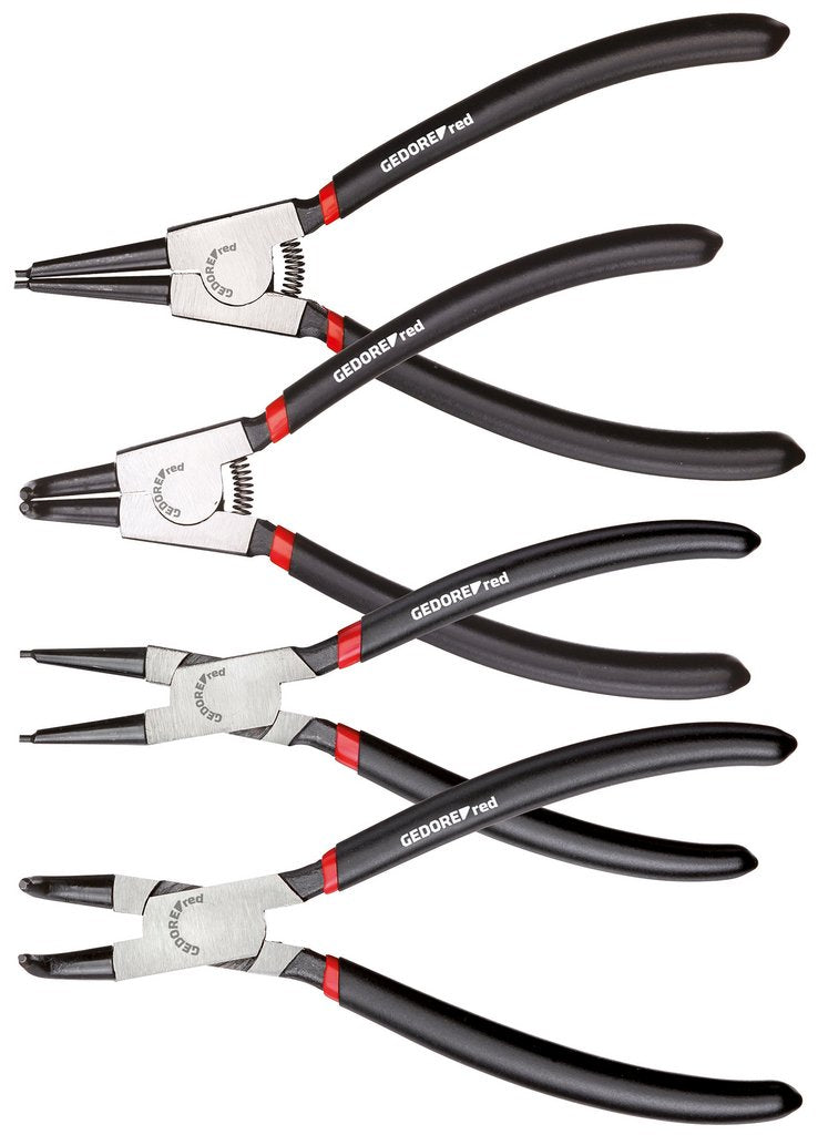 Gedore Kit De Alicates Para Circlip, Recto Y Acodado, 4 Piezas