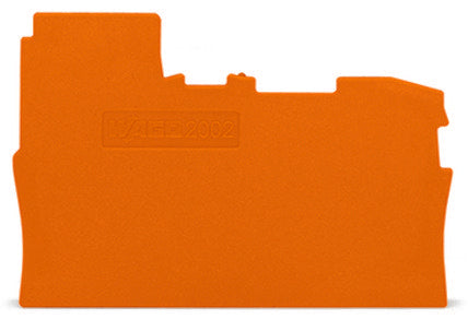 Wago 2002-7192 Abschluss-Und Zwischenplatte,0,8 Mm Dick,Orange