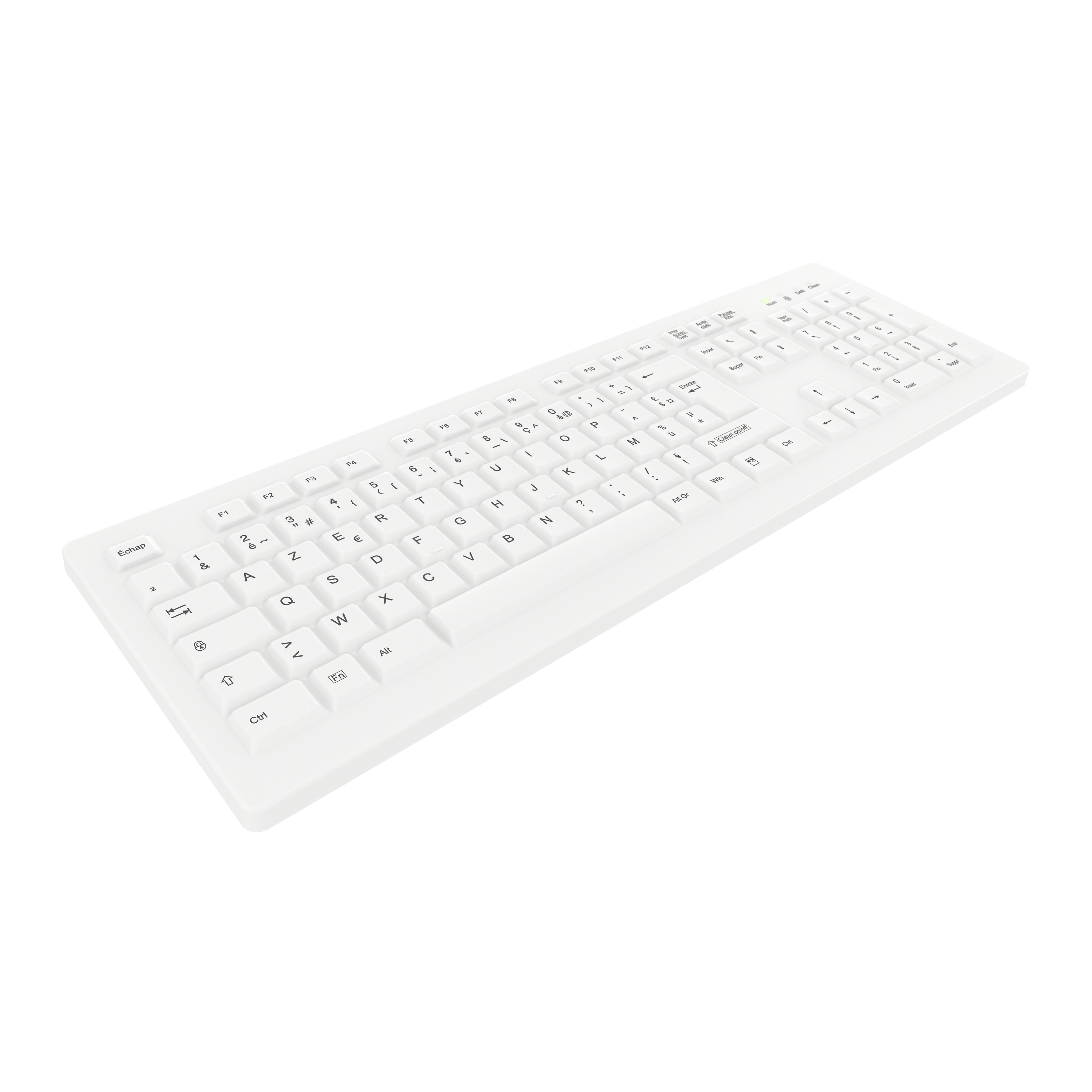 EAN 4025112098383 - Contour Design Active Key AK-C8100F-FU1-W/FR teclado Médico RF inalámbrico AZERTY Francés Blanco imagen 2