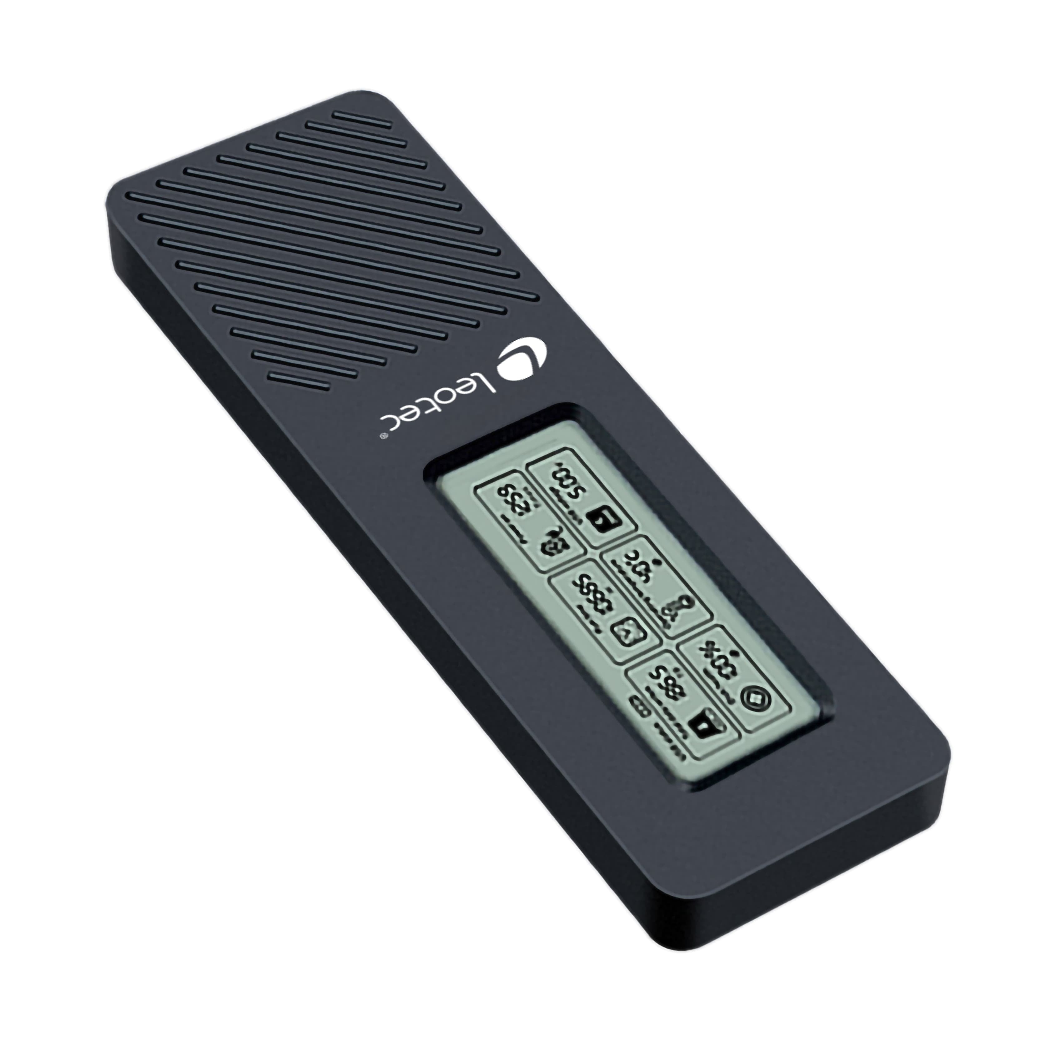 Leotec Caja Externa Para Discos M.2 Nvme Con Panel Lcd