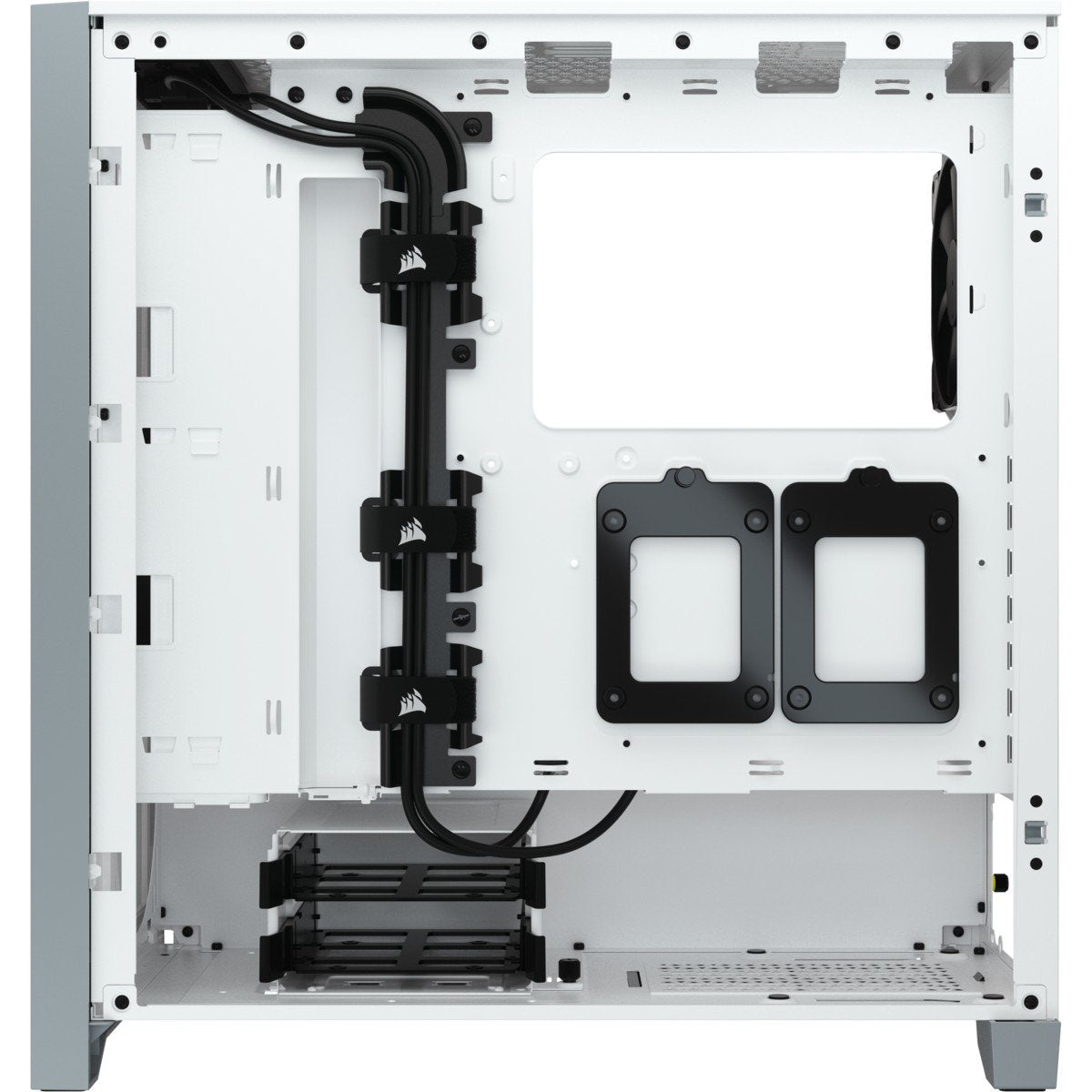 Caja Pc Corsair 4000d Airflow Midi Tower Blanco Corsair Crystal 4000d Airflow Mid-Tower Cristal Templado Blanca Cc-9011201-Ww