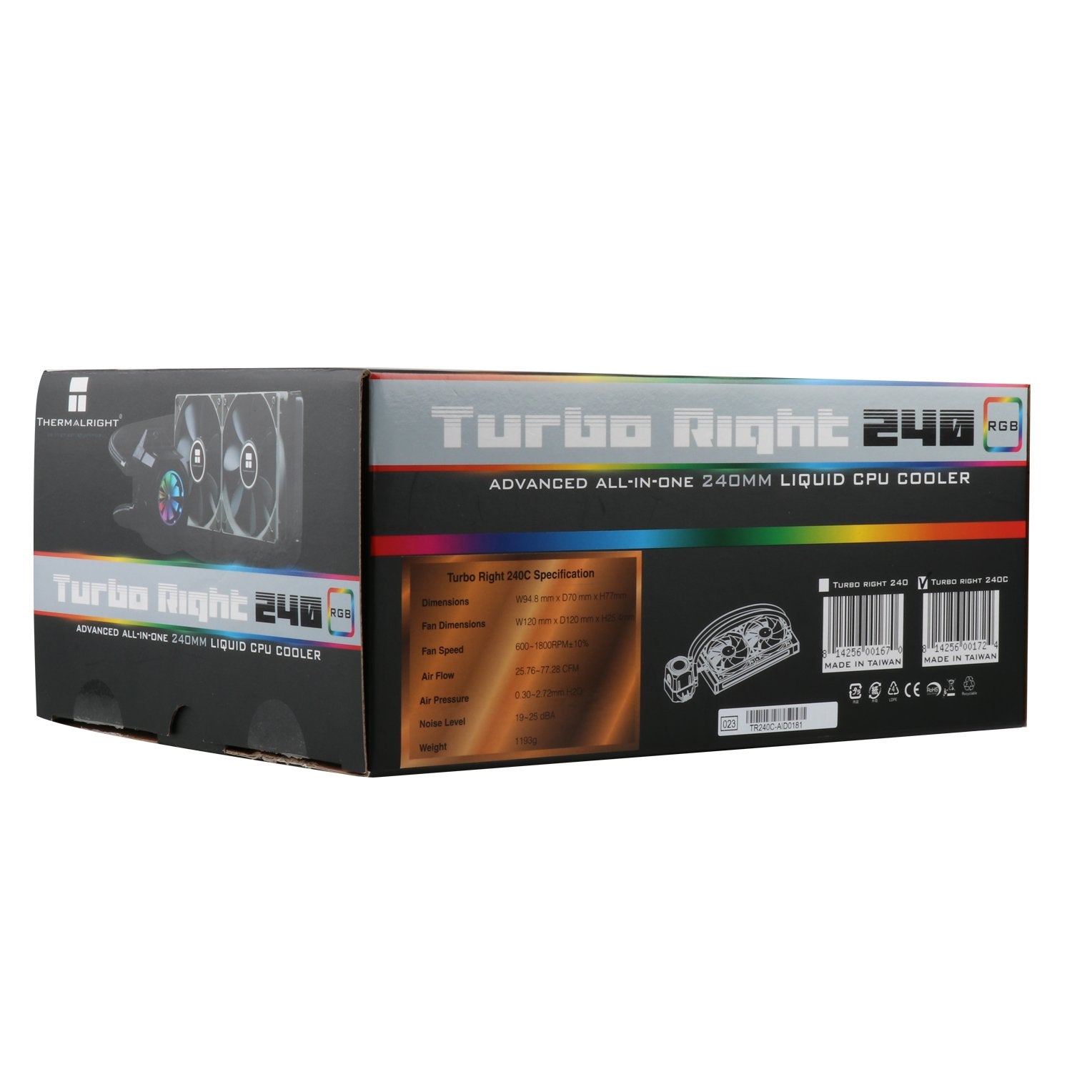 EAN 0814256001731 - Thermalright Turbo Right 360C Procesador Sistema de refrigeración líquida todo en uno 12 cm Negro imagen 10