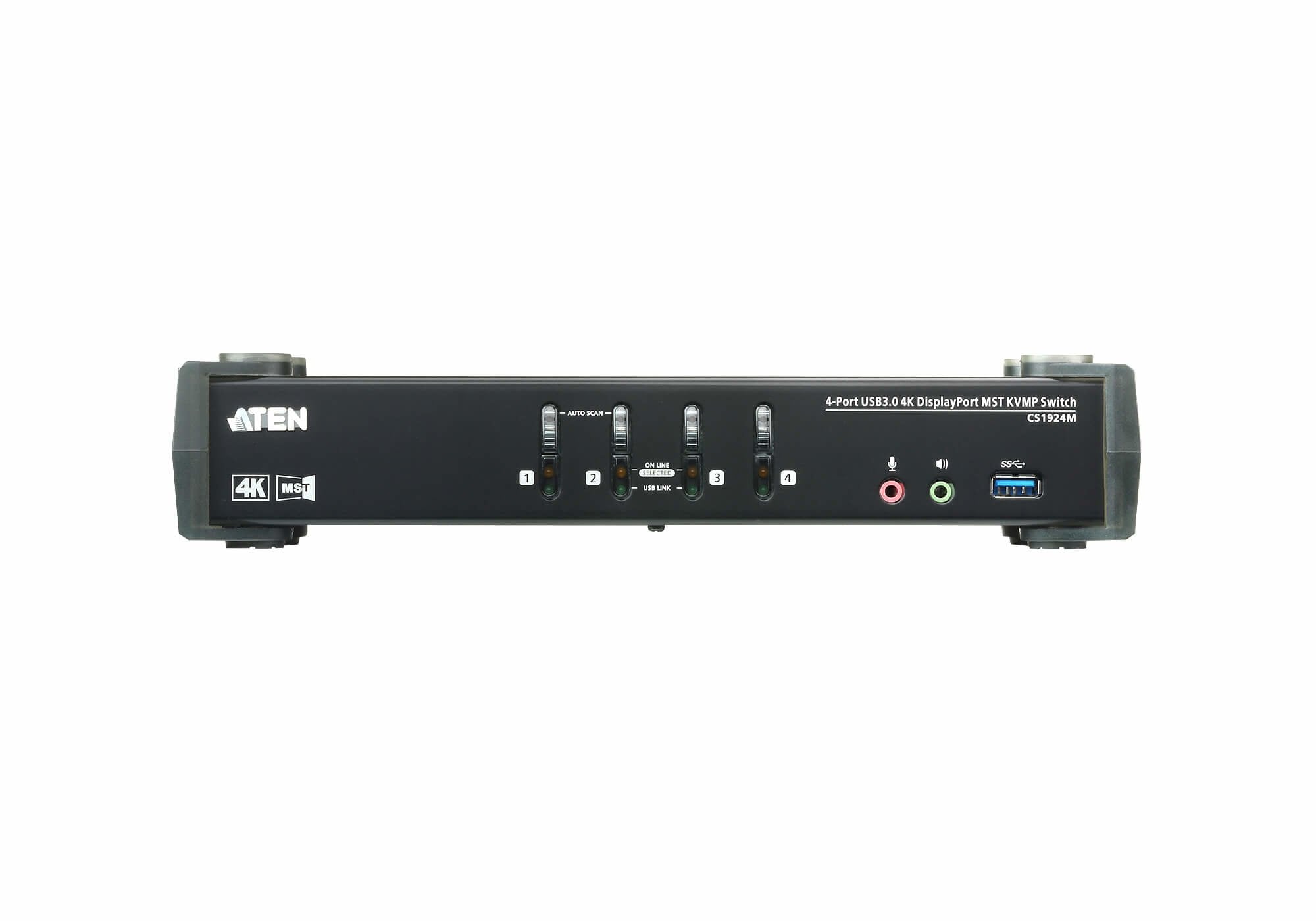 EAN 4719264645839 - ATEN CS1924M-AT-G interruptor KVM Negro imagen 3