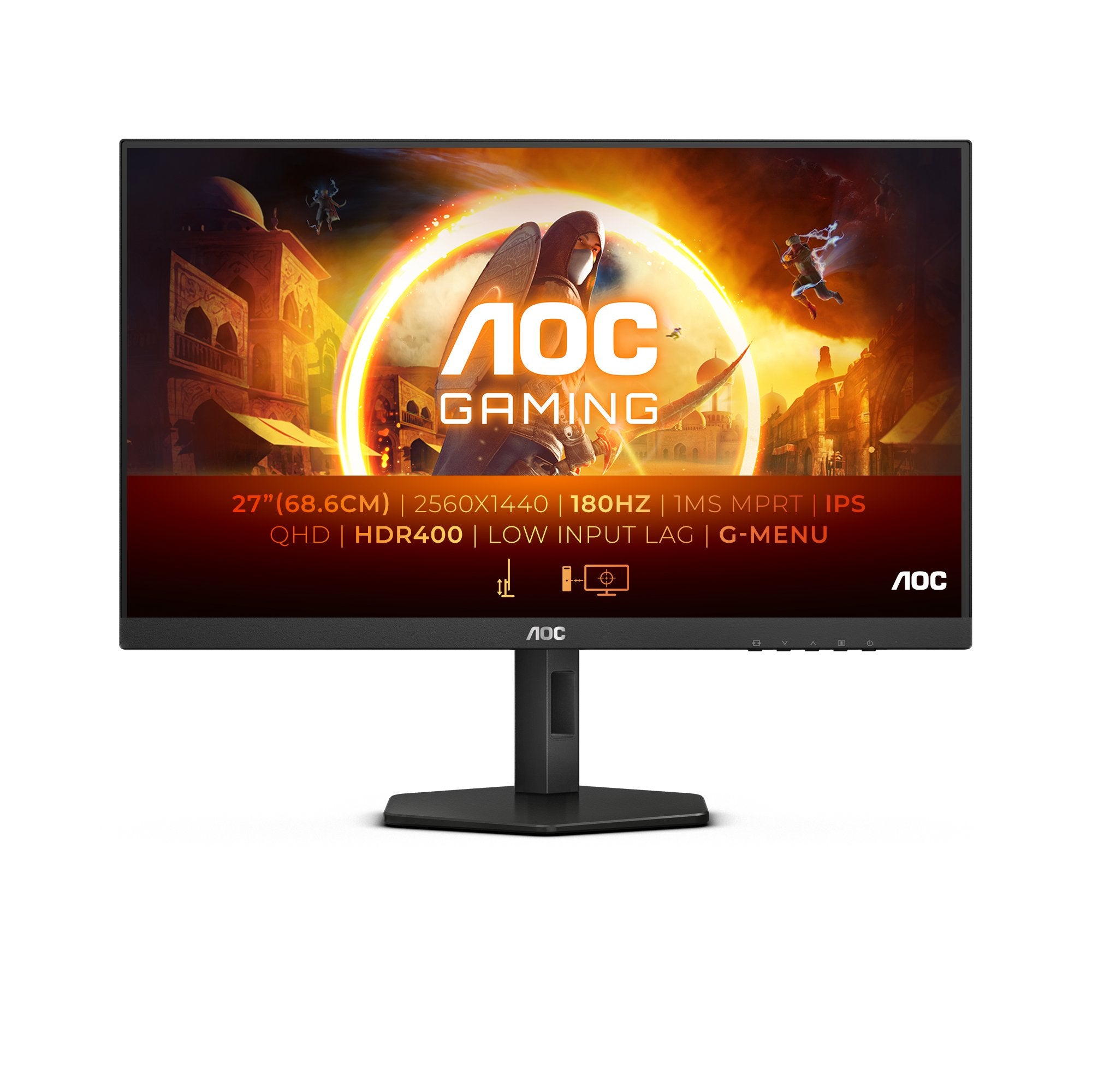 EAN 4038986181389 - AOC Q27G4X pantalla para PC 68,6 cm (27") 2560 x 1440 Pixeles Quad HD LCD Negro, Rojo imagen 1