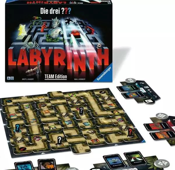 Ravensburger Los Tres ??? Labyrinth - Edición De Equipo, Juego De Mesa 22685