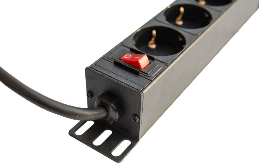 Alcasa Gc-N0075 Base Múltiple 4 Salidas Ac Interior Negro, Rojo