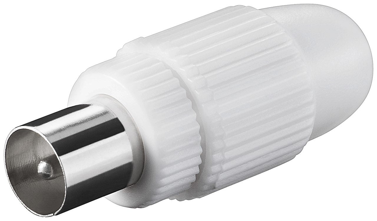 Coaxial Plug With Screw Fixin