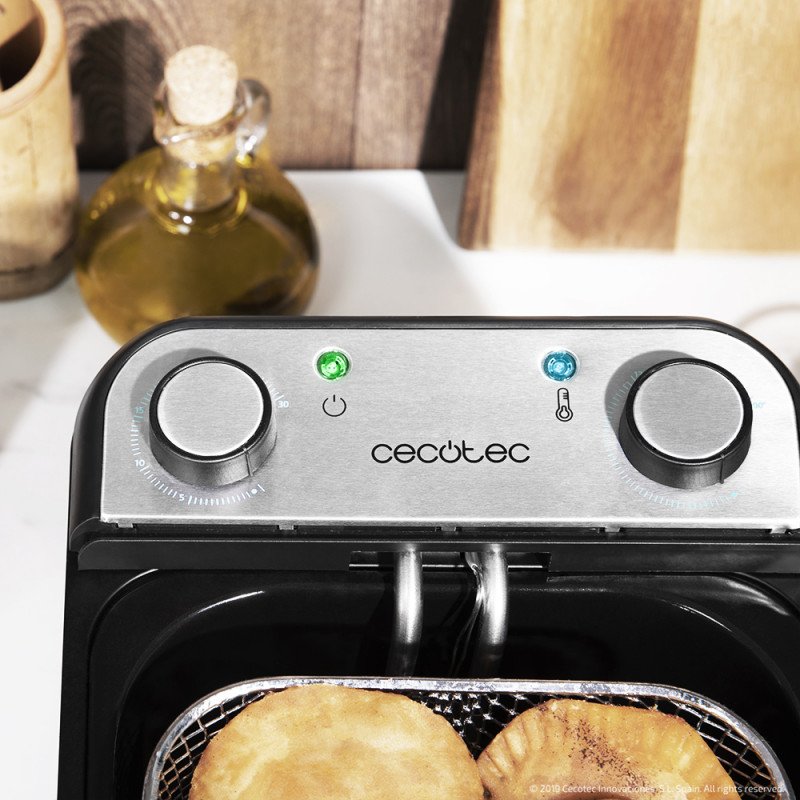 EAN 8435484030717 - Cecotec CleanFry Infinity 3000 Sencillo 3 L Independiente 2400 W Freidora Acero inoxidable imagen 6