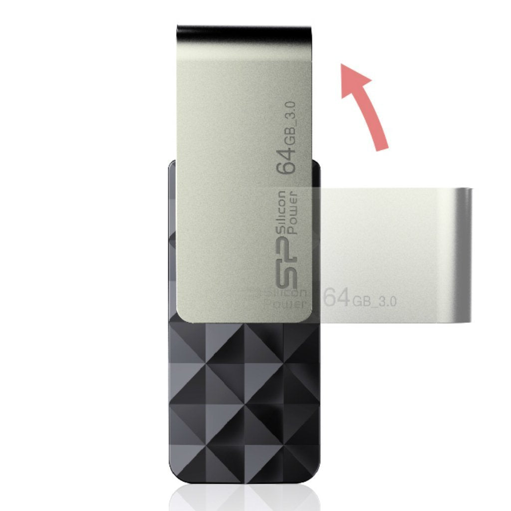 Pendrive Silicon Power Blaze B30 Usb 3.1 64gb Negro