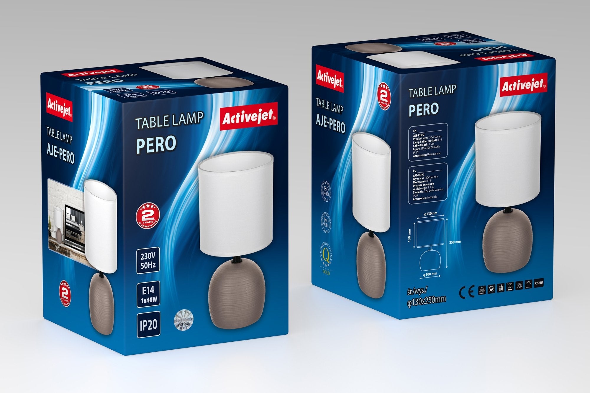 EAN 5901443123576 - Activejet AJE-PERO lámpara de mesa Bronce imagen 4