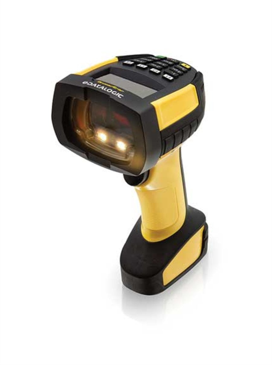 Lector De Códigos De Barras Portátil Datalogic Pm9600-Dkhp433rk10 1d/2d Laser Negro, Amarillo