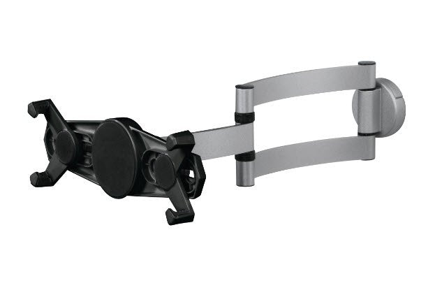 Hama Soporte De Pared Para Tablets De 7 A 11" - Capacidad 1kg - Funcion Rotativa - Aluminio - Negro Y Plata