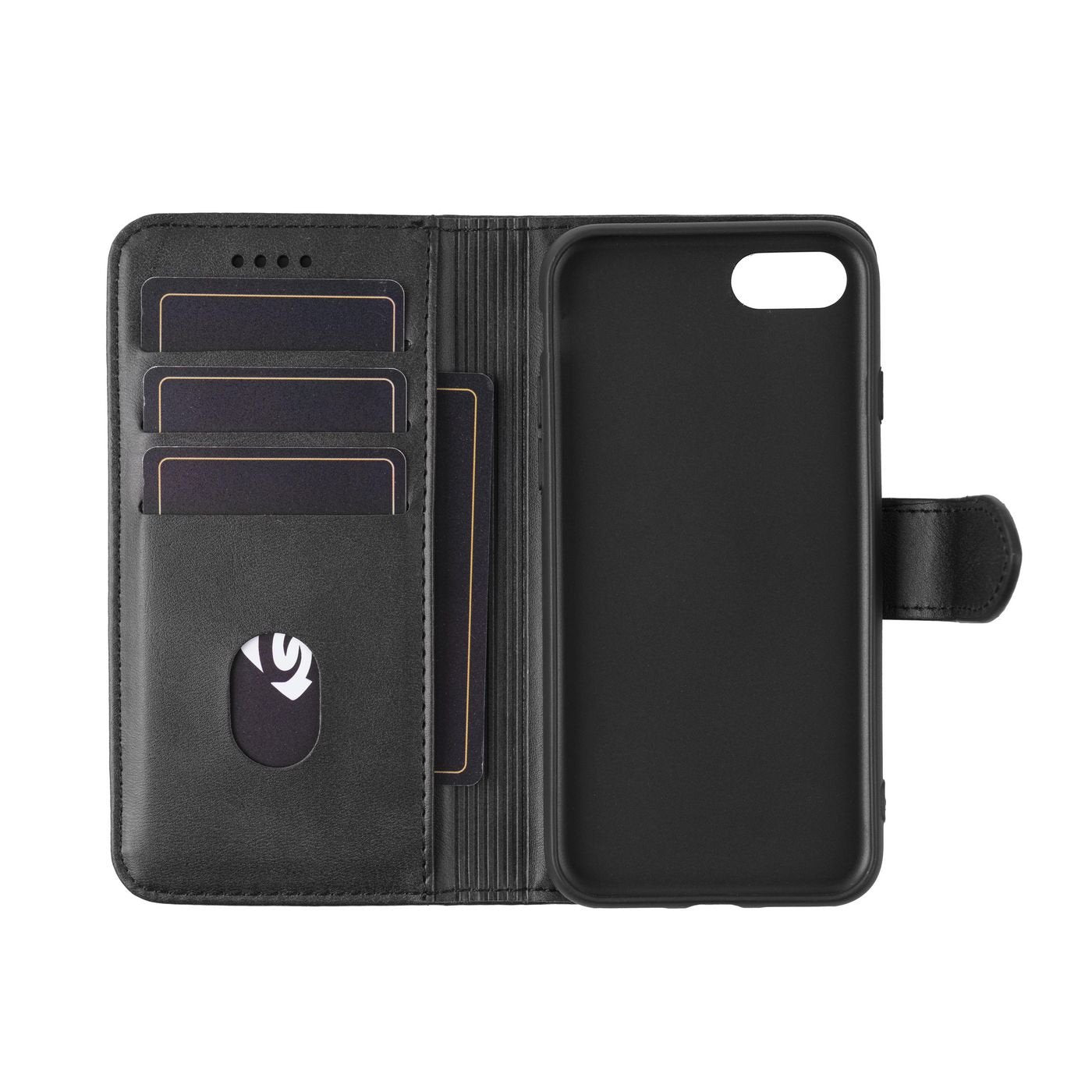 Cover For Wales Wallet Cover Iphone Se - 2022/2020 - Black - Warranty: 24m