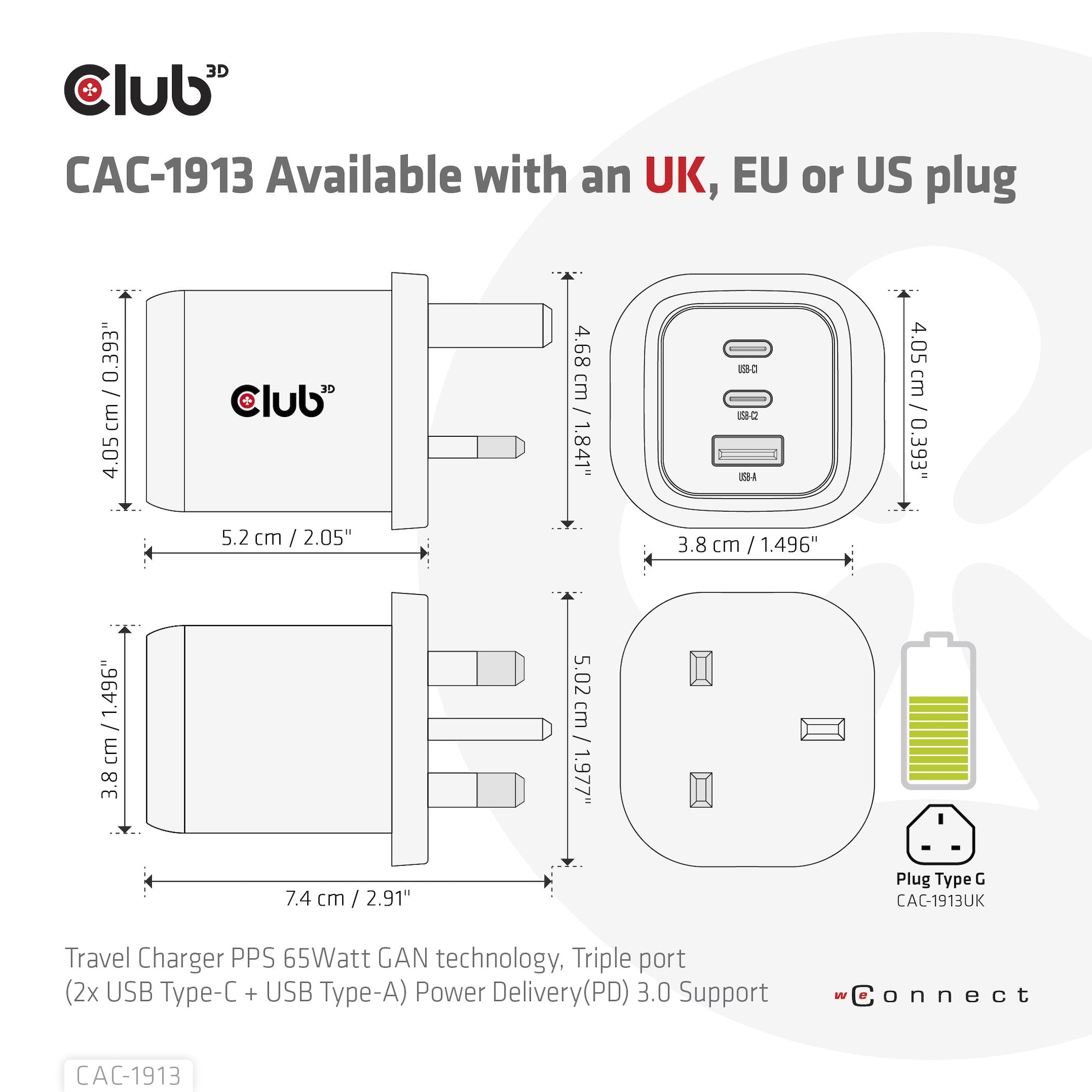 EAN 8719214472658 - CLUB3D CAC-1913 cargador de dispositivo móvil Teléfono móvil, Portátil, Smartphone, Universal Negro Corri imagen 13