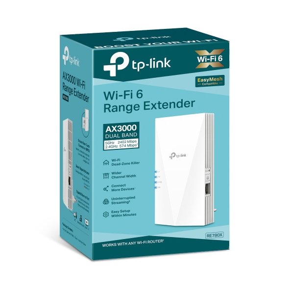 EAN 8885020620733 - TP-Link RE780X ampliador de red Receptor de red Blanco 10, 100, 1000 Mbit/s imagen 4
