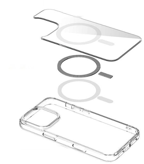 Infinite Oslo Iphone 16 Pro Max Clear Magnetic Cover.