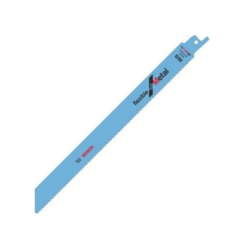 Hoja De Sierra De Sable Bosch Professional S 1122 Bf Flexible Para Metal, 25 Piezas, Longitud 225 Mm 2608657552