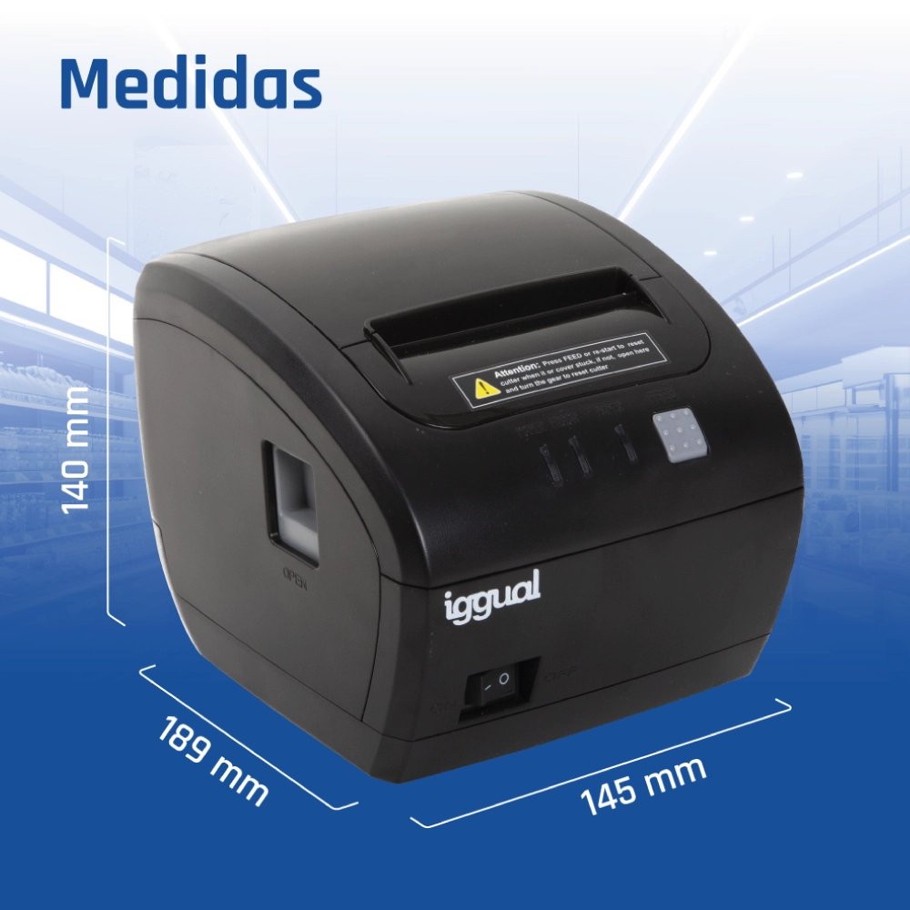 EAN 8435364319321 - iggual TP Easy 80 WiFi 203 x 203 DPI Inalámbrico y alámbrico Transferencia térmica Impresora de recibos imagen 15