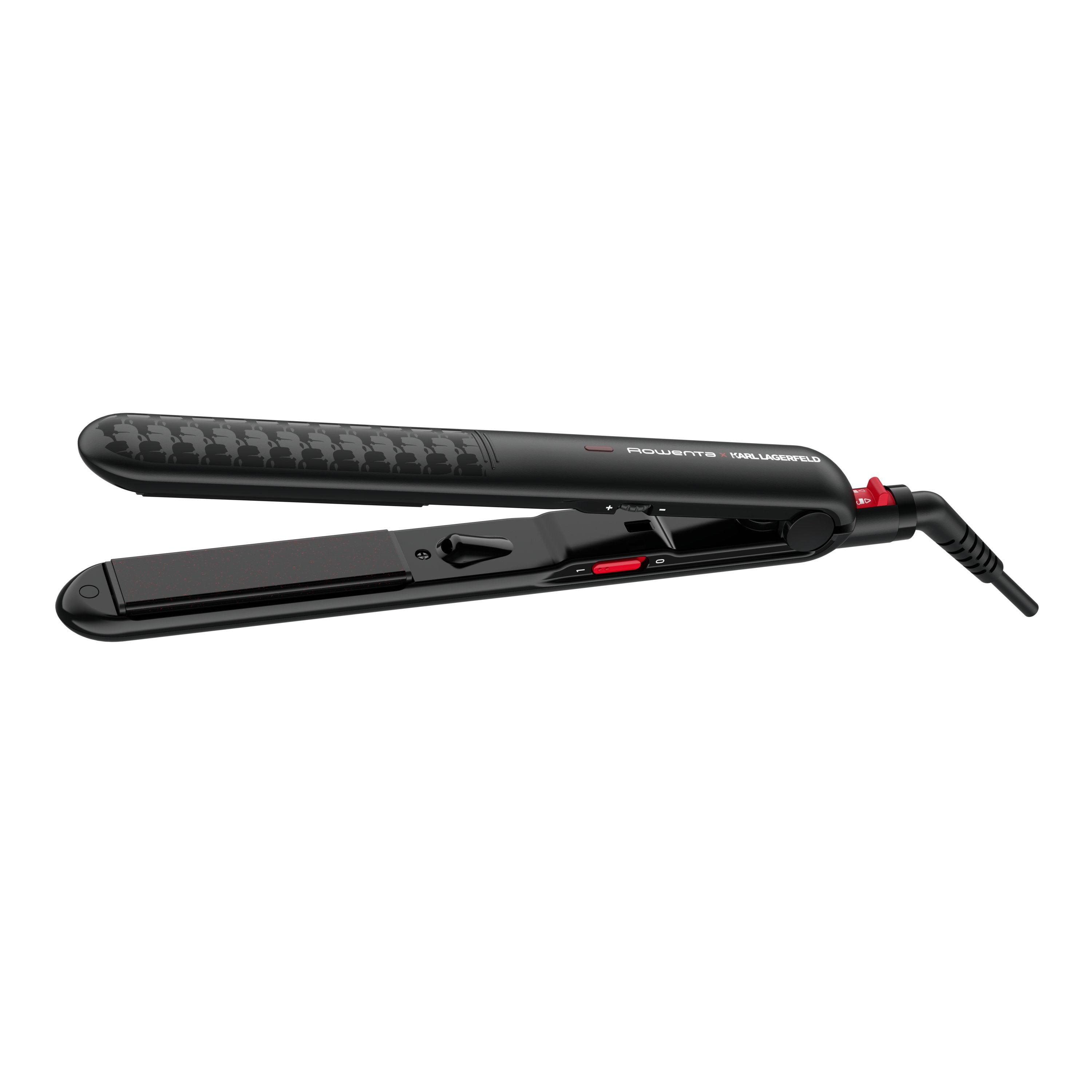EAN 3121040084922 - Rowenta X KARL LAGERFELD SF321L Plancha de pelo Caliente Negro, Rojo imagen 1