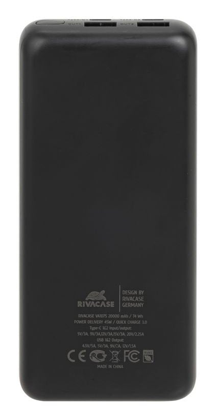 EAN 4260709011967 - Rivacase VA1075 batería externa Polímero de litio 20000 mAh Negro, Azul imagen 3