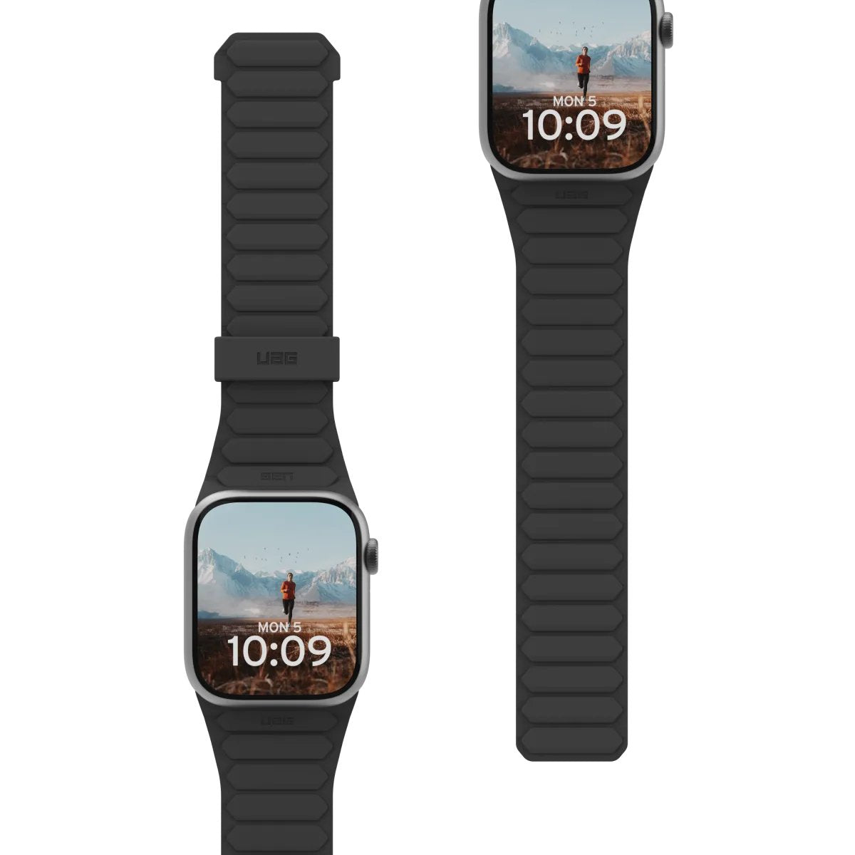 Uag Pathfinder Loop Para Reloj Inteligente 150 200 Mm Negro Titanio Para Apple Watch Hermès Series 9 Se 3 Series 10 Series 11 Series 9 Ultra 2 Ultra 3