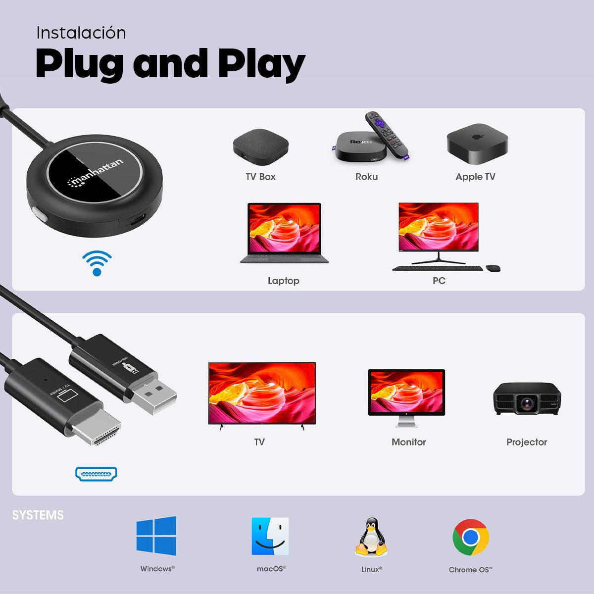 EAN 766623208444 - Manhattan 208444 extensor audio/video Transmisor de señales AV imagen 10