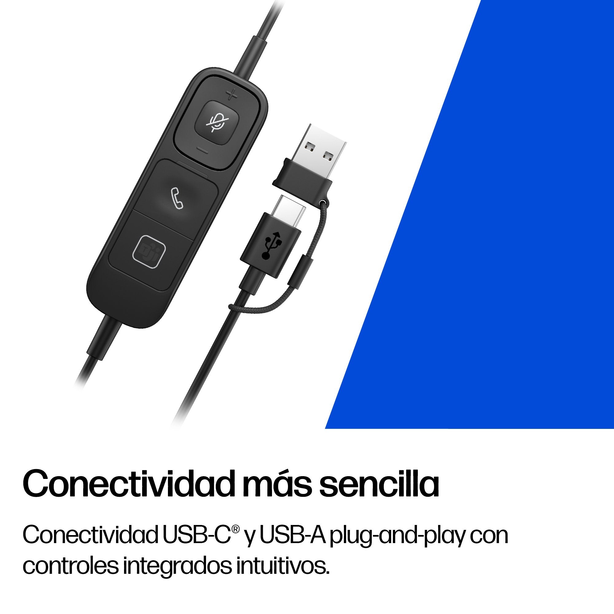 EAN 0199251820830 - HP Poly Mission 615 Monaural USB Wired Headset Alámbrico Diadema Oficina/Centro de llamadas USB Type-C / imagen 10