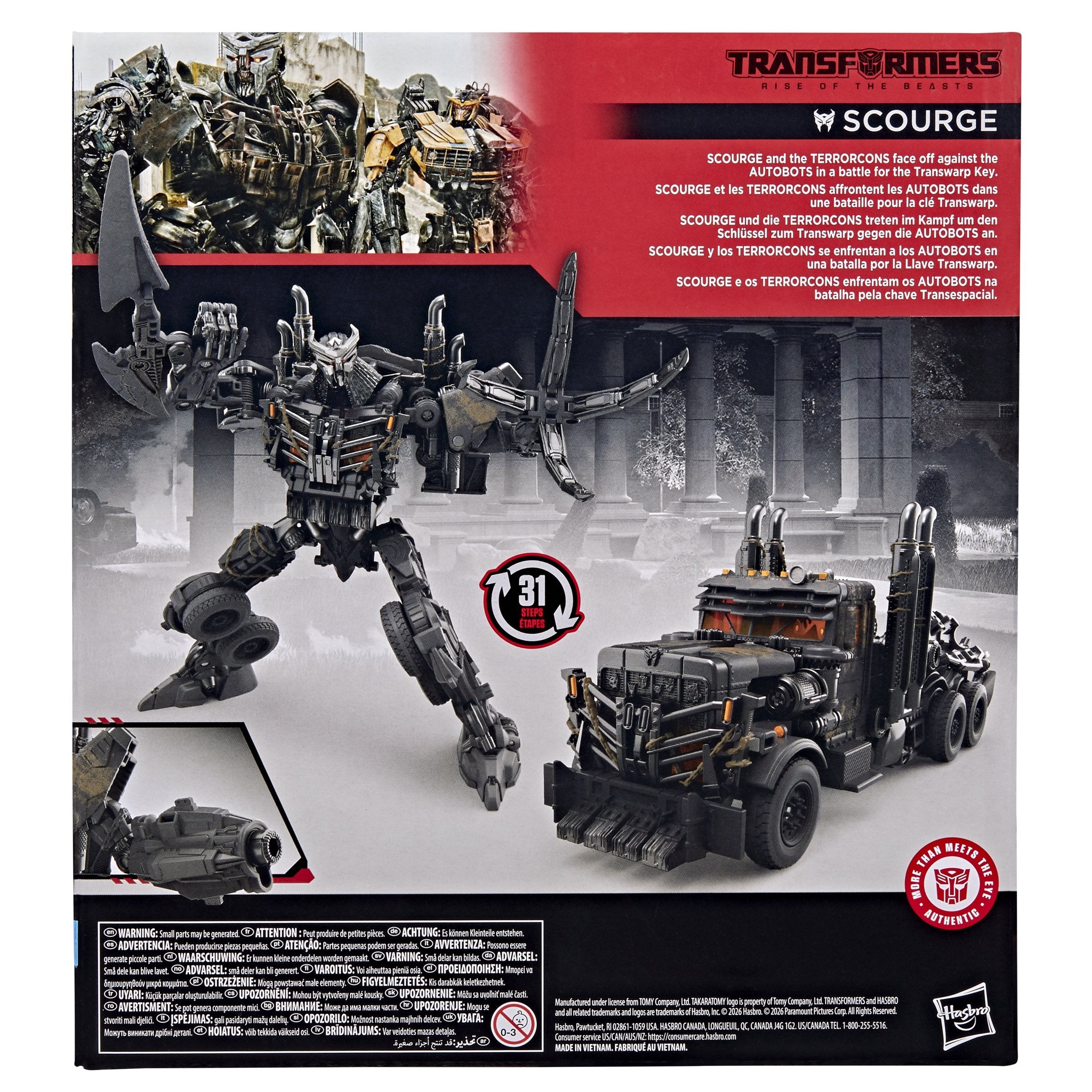 Figura Scourge Transformers Rise Of The Beasts - Transformers Studio Series 21.5cm