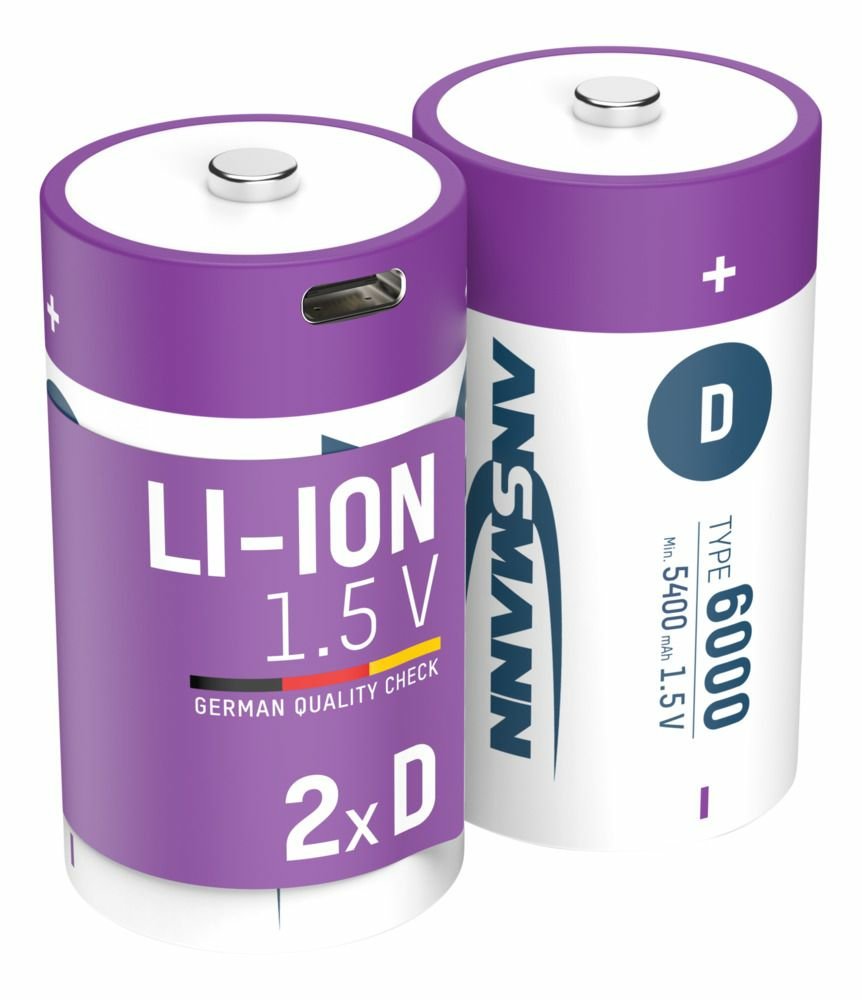 EAN 4013674193998 - Ansmann 1314-0005 pila doméstica Batería recargable D Ión de litio imagen 1