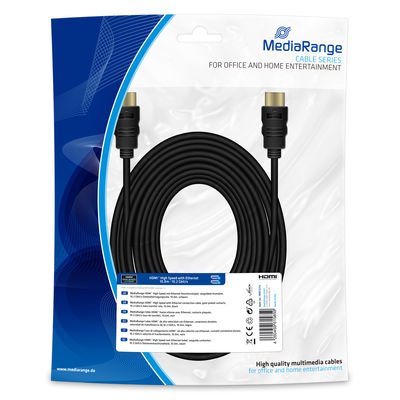 Mediarange Hdmi High Speed Ethernet Anschlussk. 10gibt S 10m